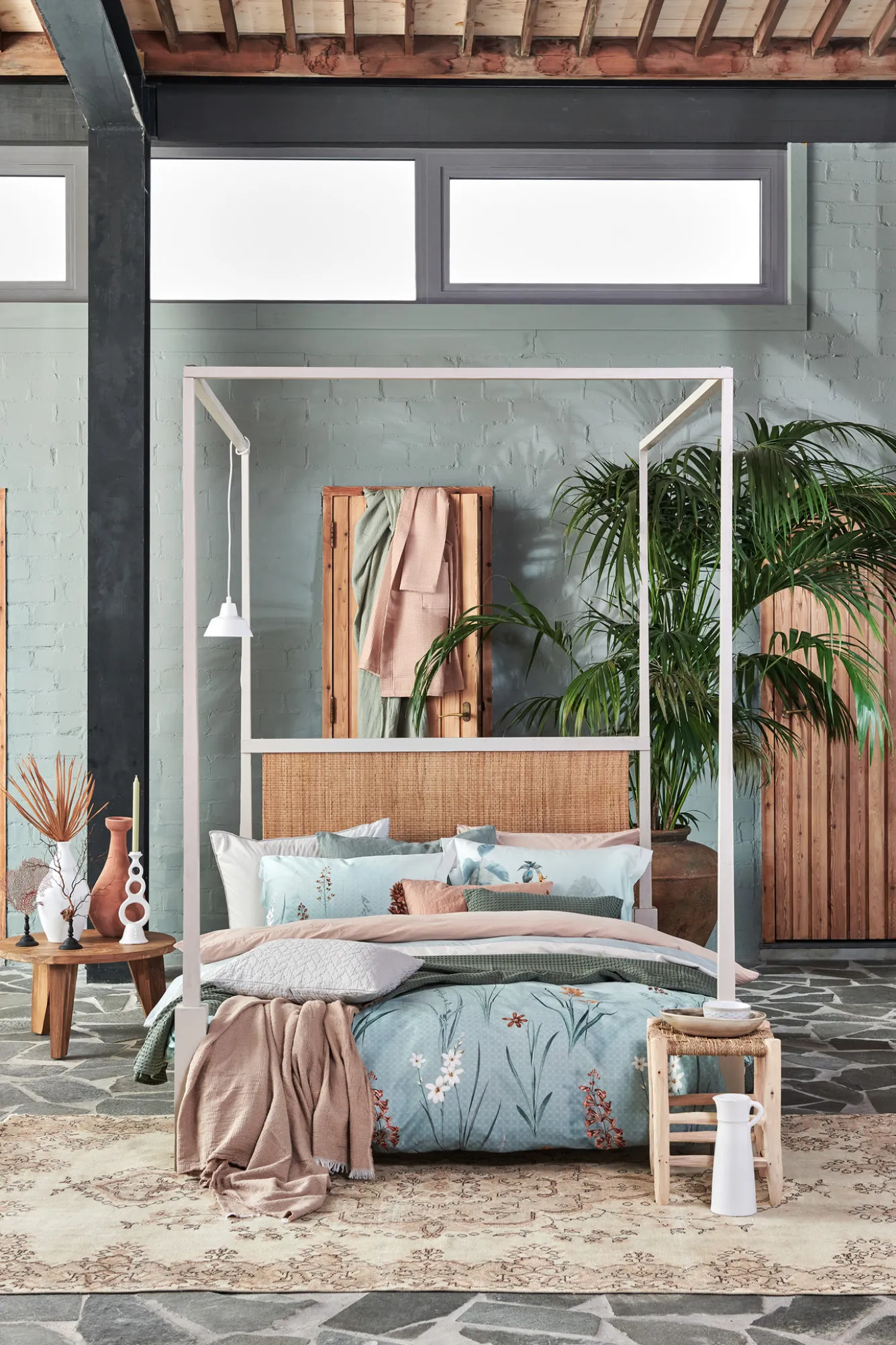 Vandyck Duvet cover WINDY Light Green 200x220 cm (satin) SAM122115