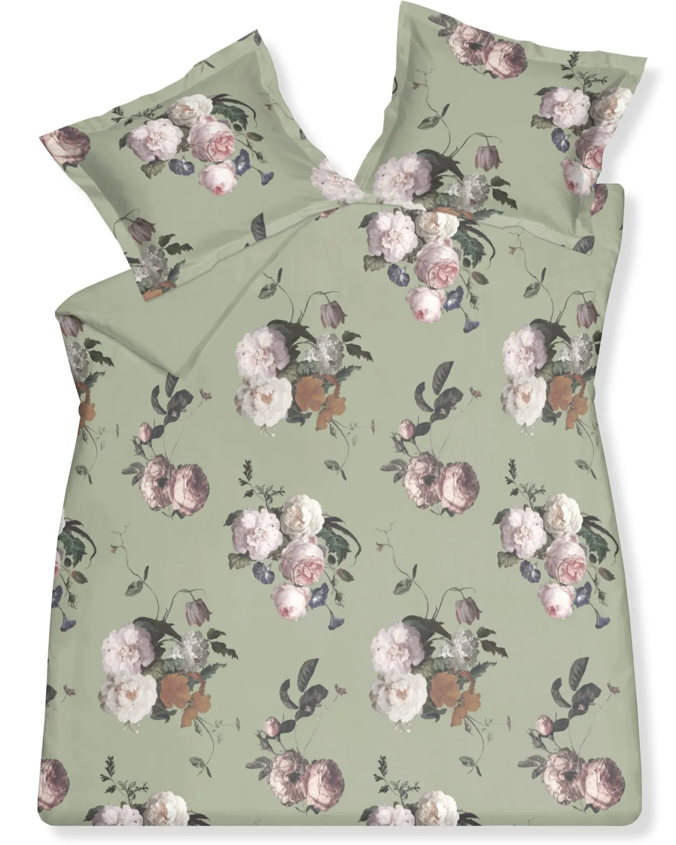 Vandyck Duvet cover ELEGANT Smoke Green 140x220 cm (satin) SAM321101