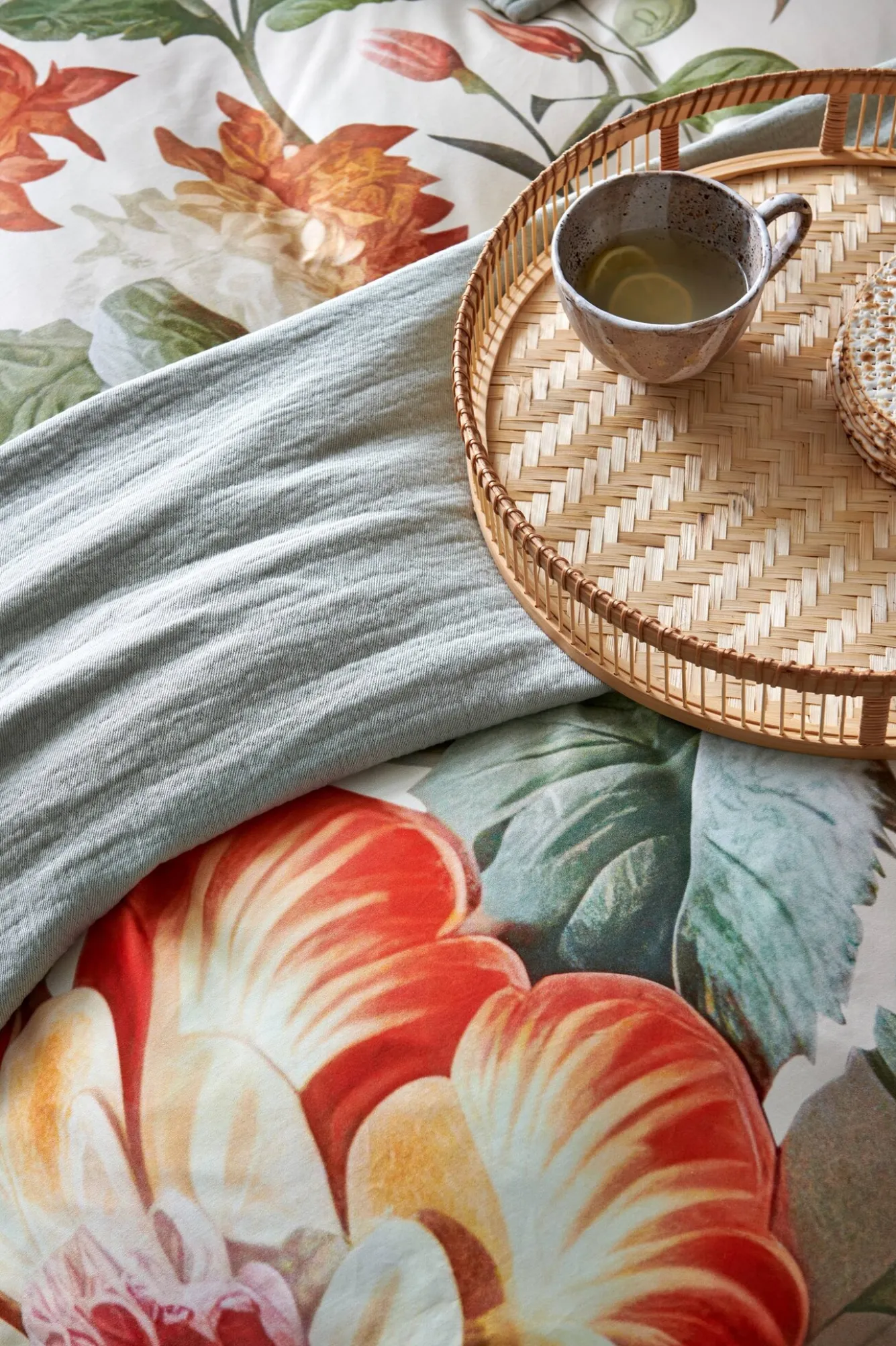 Vandyck Duvet cover HOLIDAY Cream Tan 240x220 cm (satin cotton)