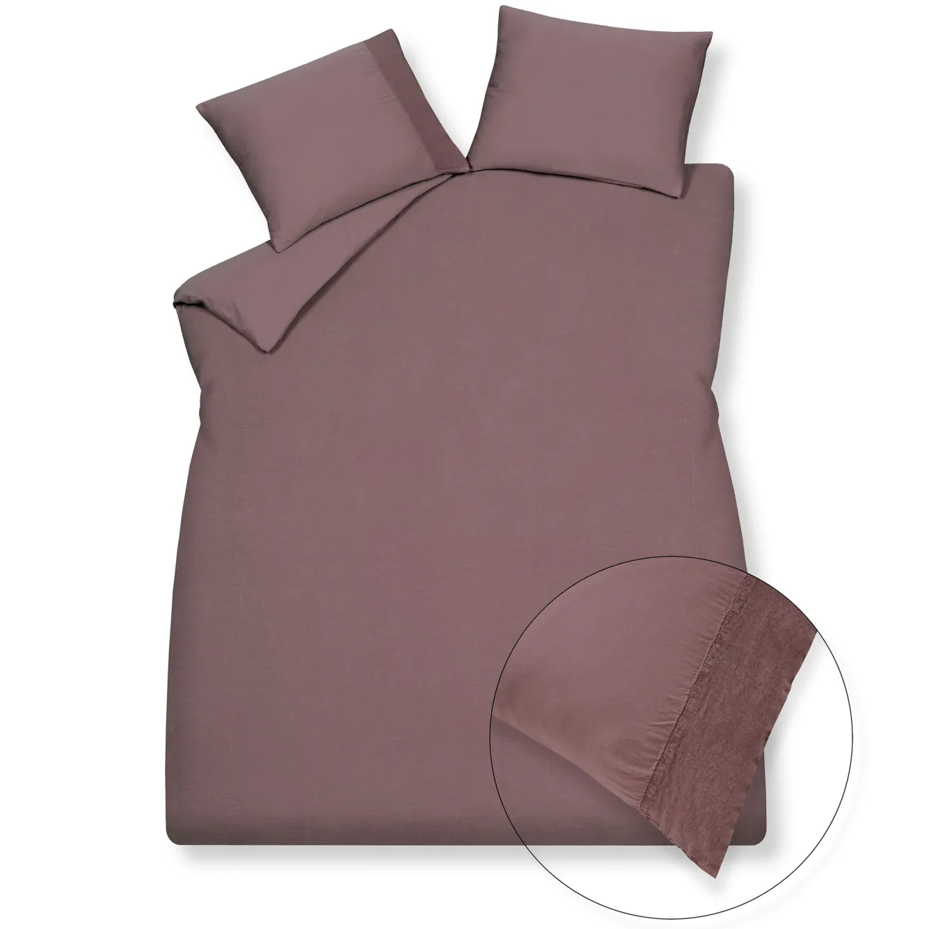 Vandyck Duvet cover PURE 07 Brownie 200x220 cm (linen / satin cotton) PRSA17207