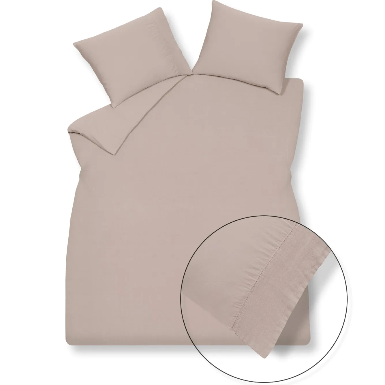 Vandyck Duvet cover PURE 07 Blush 200x220 cm (linen / satin cotton) PRSA17207
