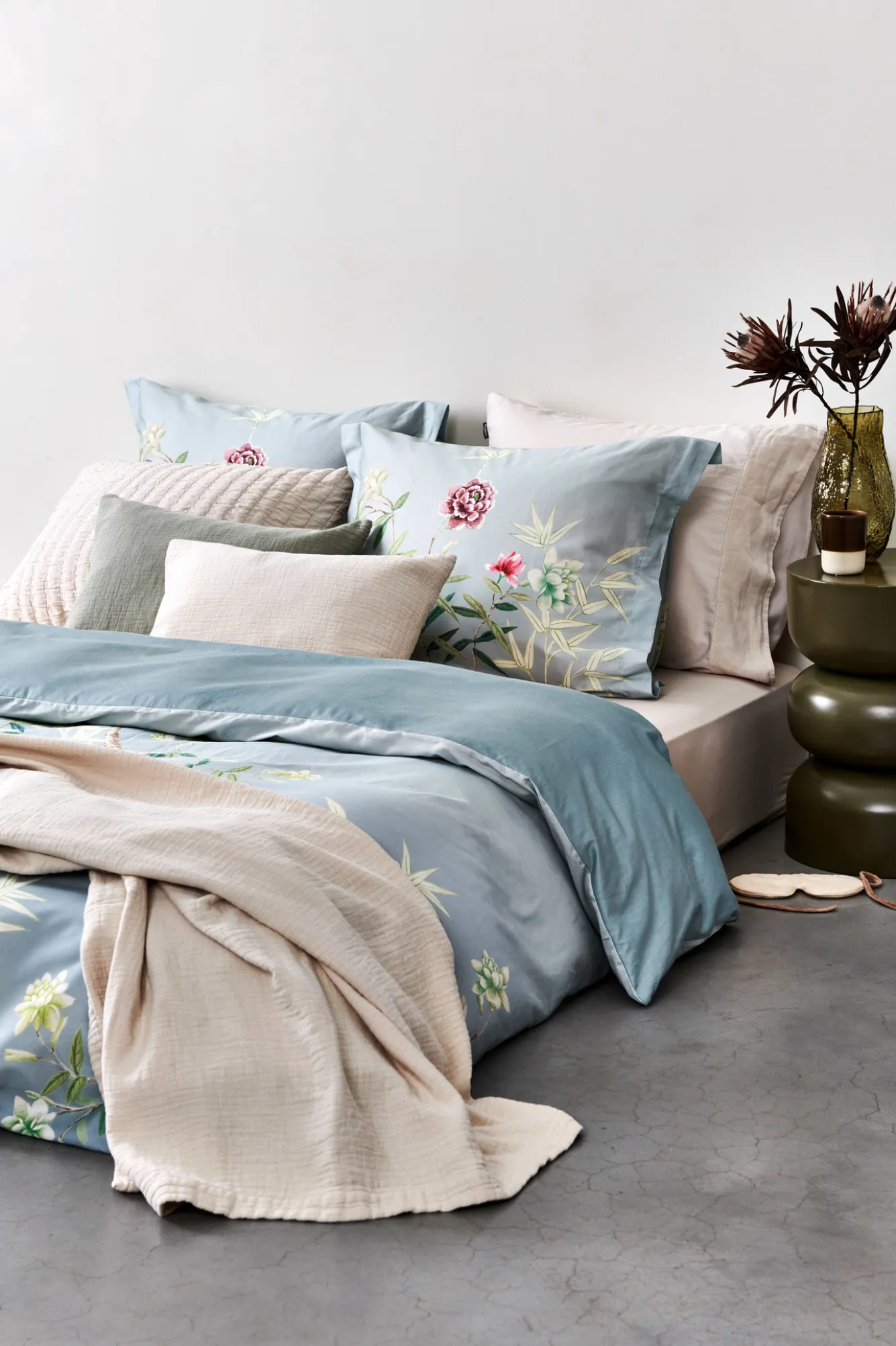 Vandyck Duvet cover POSITIVITY Pearl Blue 200x220 cm (SAM123107)