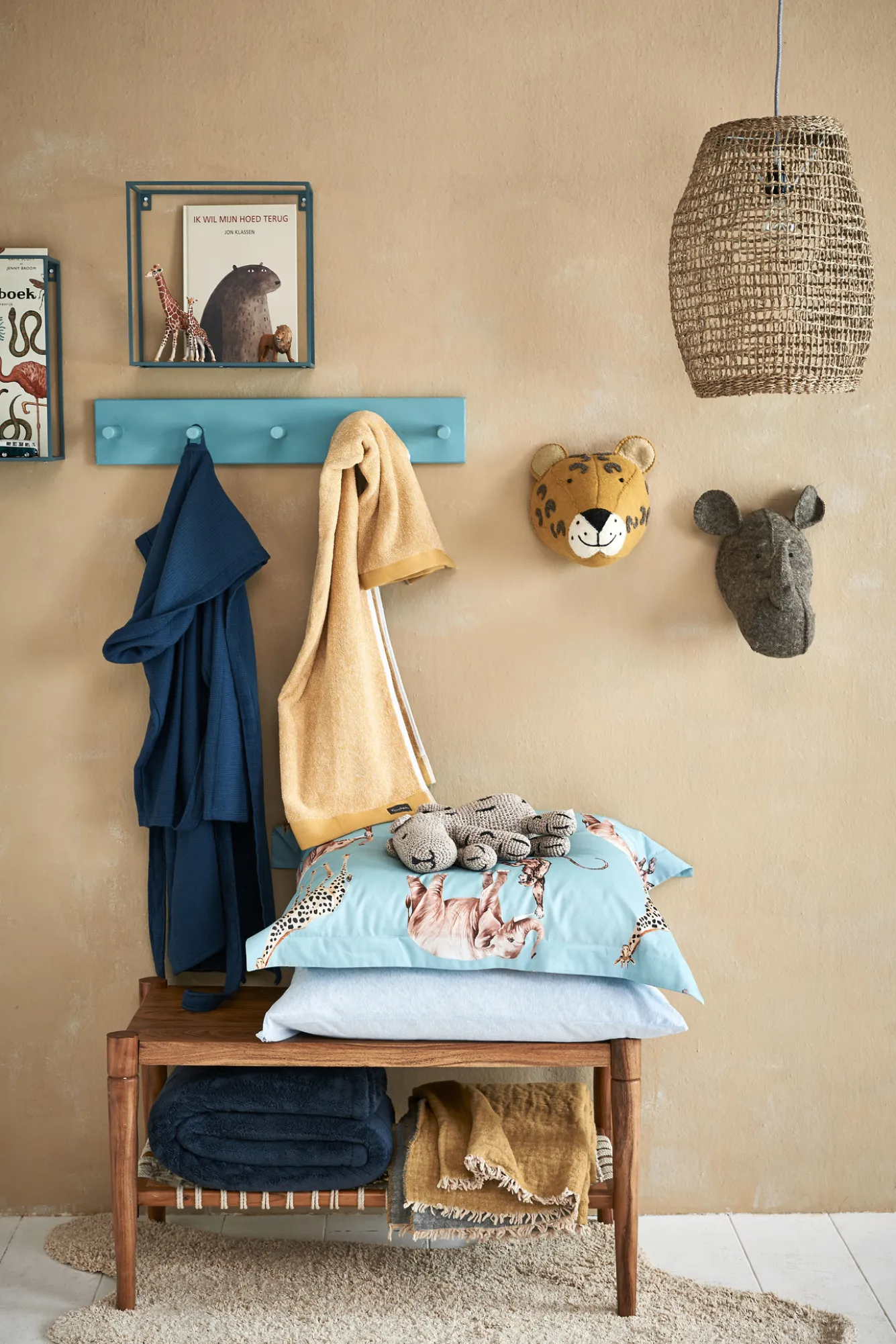 Vandyck Duvet cover KIDS Elephant 140x220 cm Dusty Blue (KIBB19202)