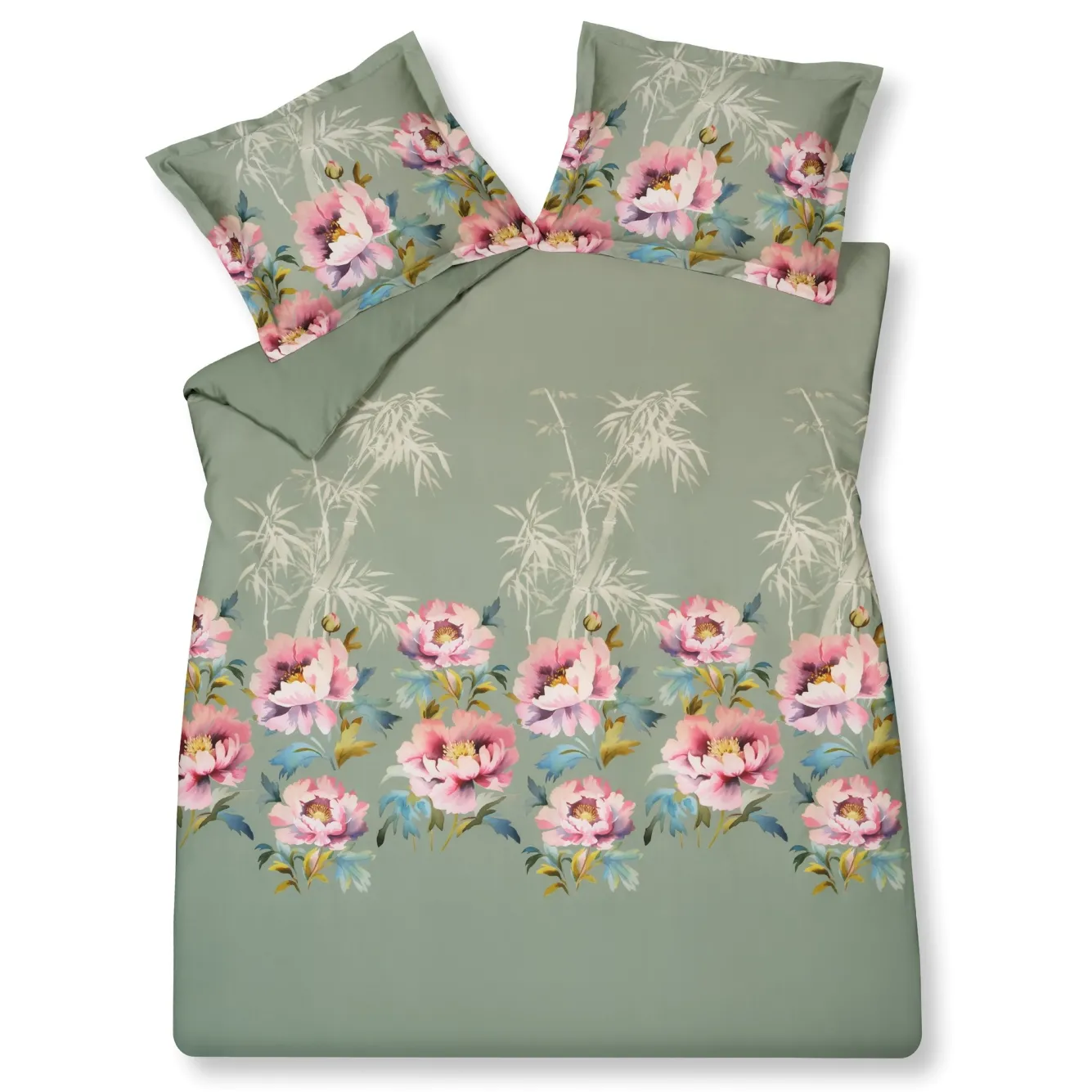 Vandyck Duvet cover PINK PEONY Multi 200x220 cm (satin cotton)