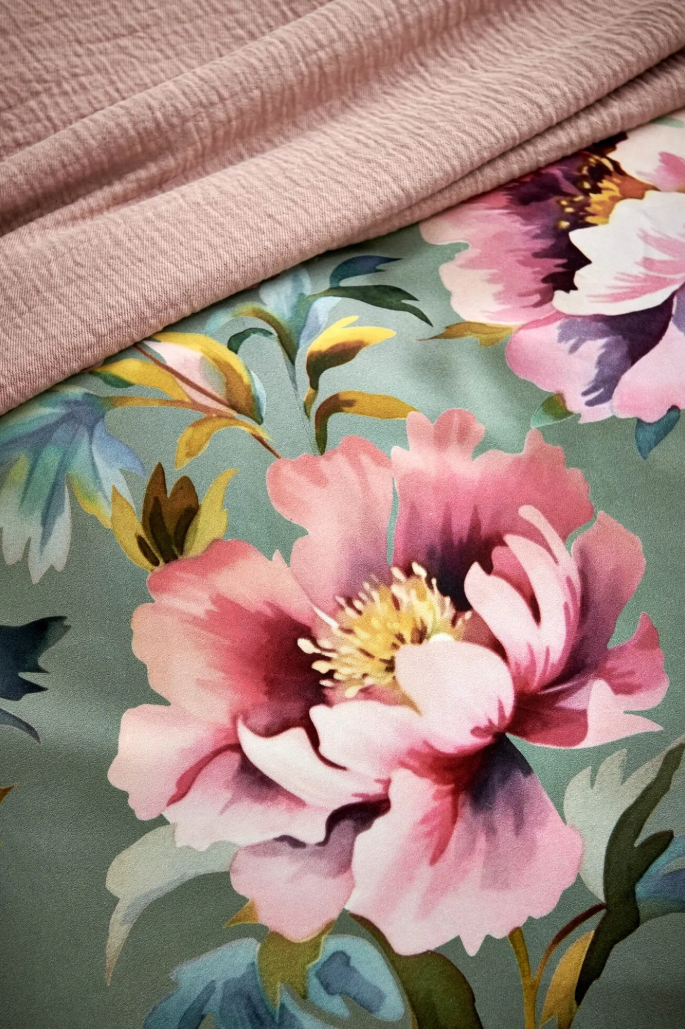 Vandyck Duvet cover PINK PEONY Multi 200x220 cm (satin cotton)