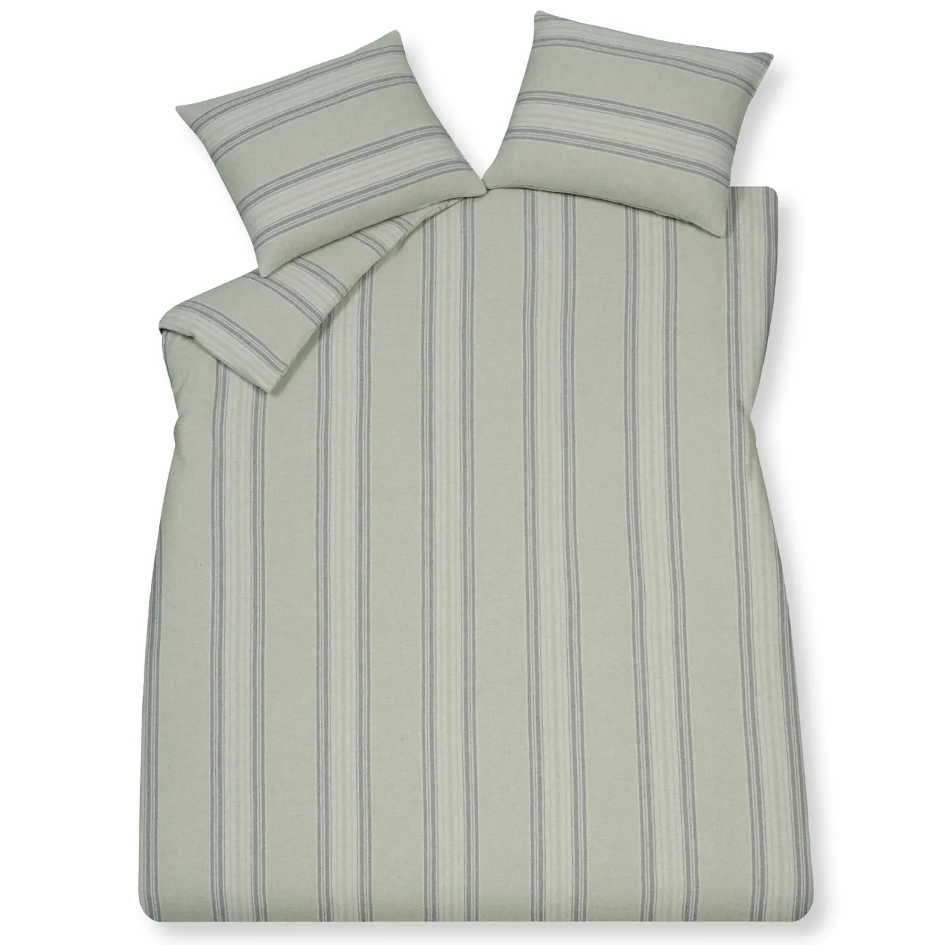 Vandyck Duvet cover OSLO Smoke green 240x220 cm (flannel)