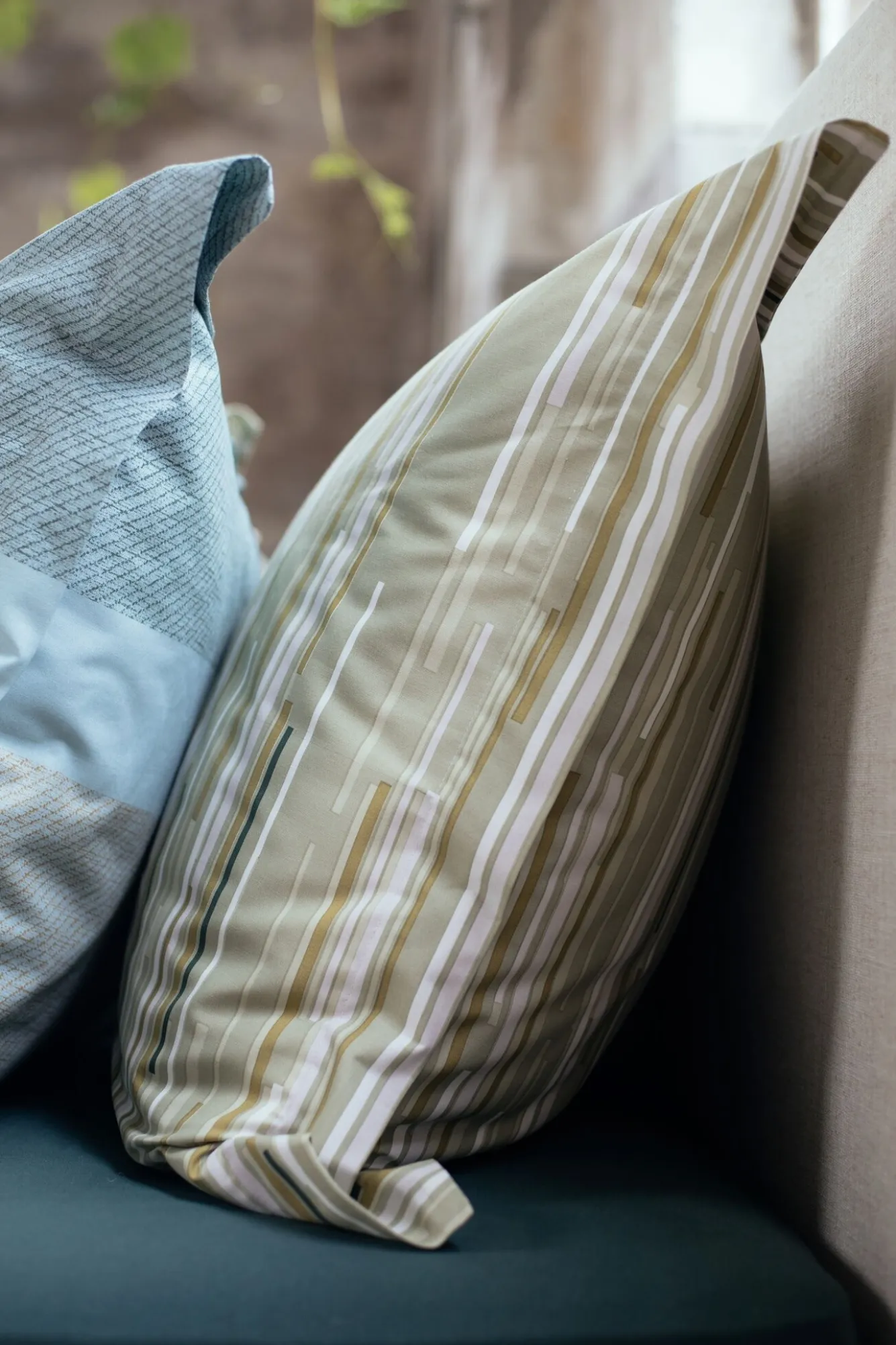 Vandyck Duvet cover MORNING MATCHA smoke green 240x220 cm (cotton)