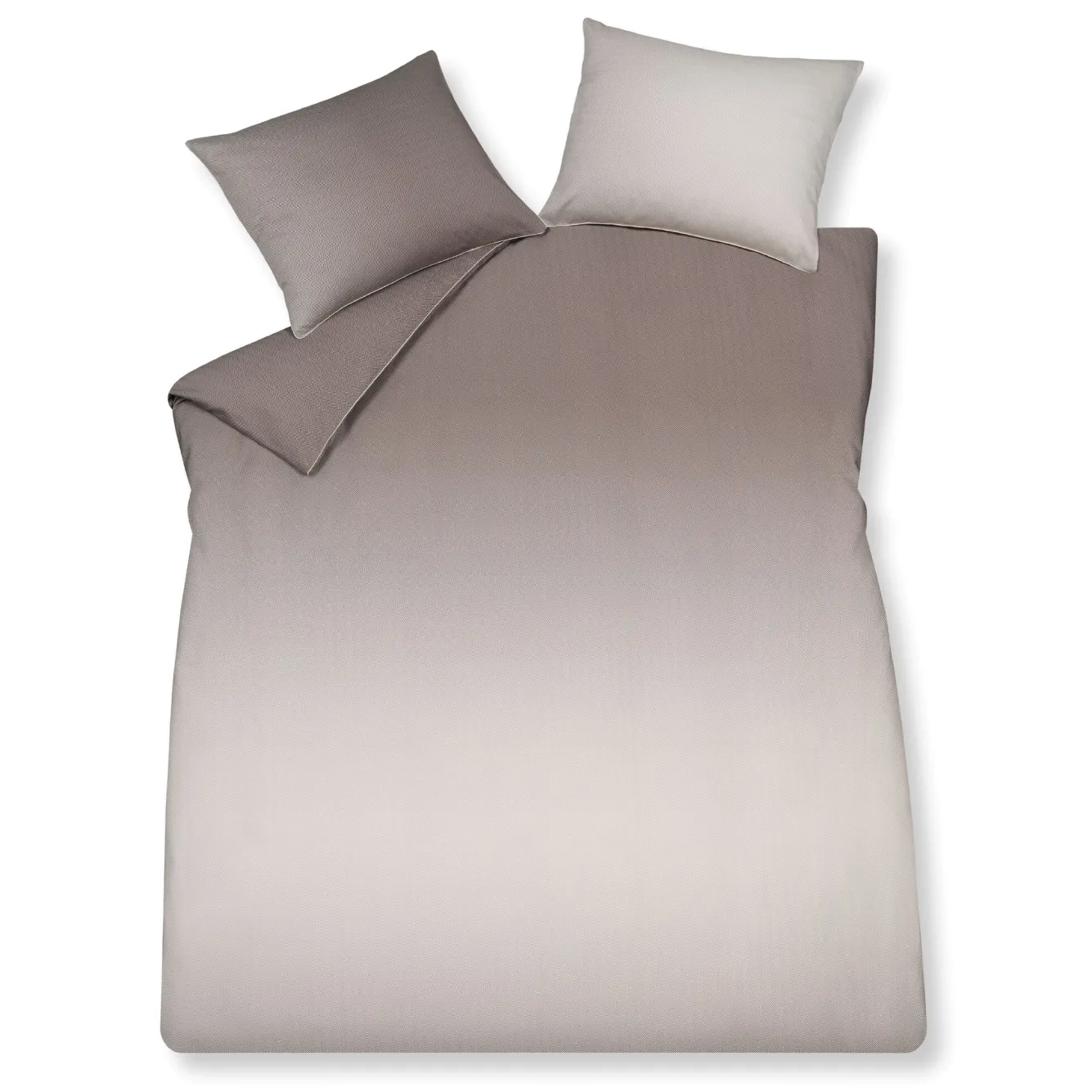 Vandyck Duvet cover HOME Milano 140x220 cm, color Taupe (satin cotton)