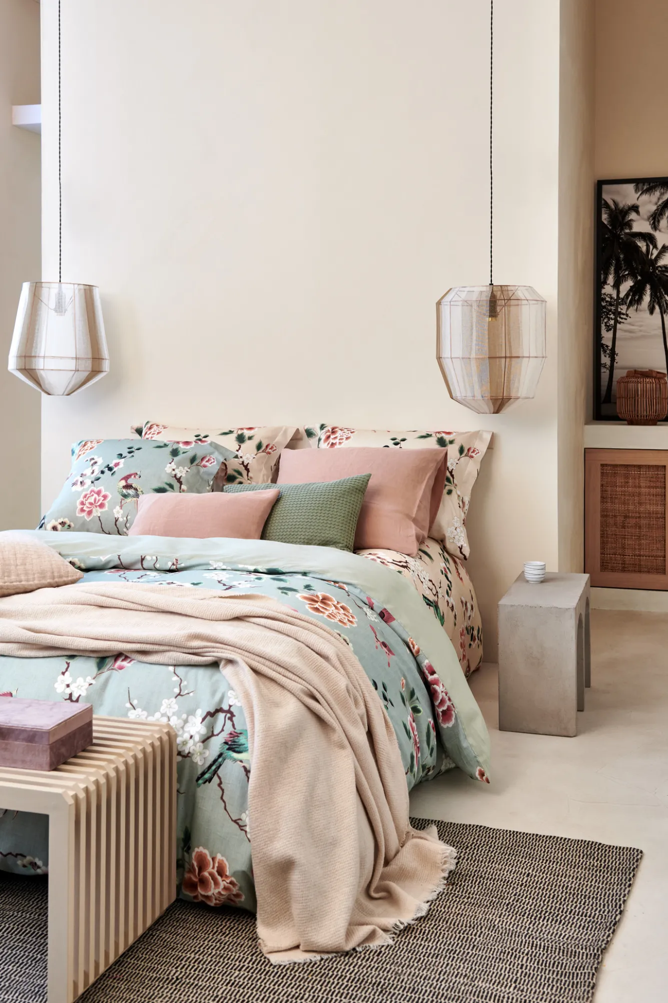 Vandyck Duvet cover JASMINE Light Green 200x220 cm (satin) SAM221102