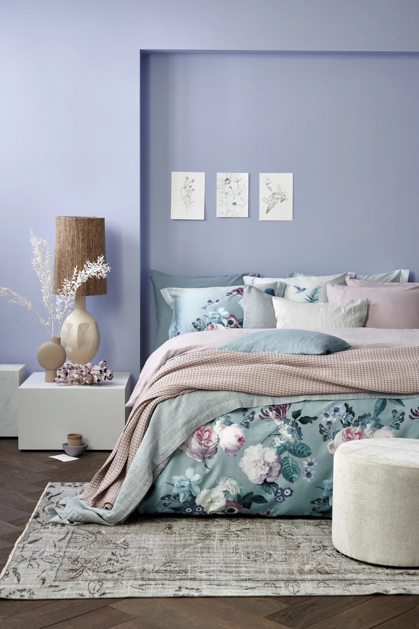 Vandyck Duvet cover BRIGHT SKY Pearl Blue 200x220 cm (satin) SAM122101