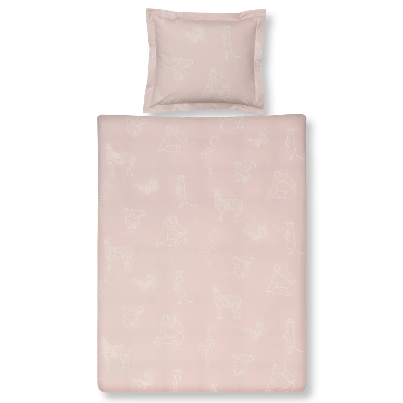 Vandyck Duvet cover ANIMAL KIDS Sepia Pink 140x220 cm (KIBB22110)