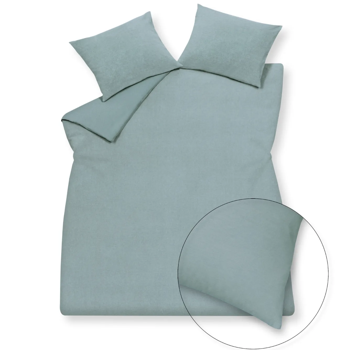 Vandyck Duvet cover PURITY 79 Pearl Blue 140x220 cm (linen / cotton) PUCO16179