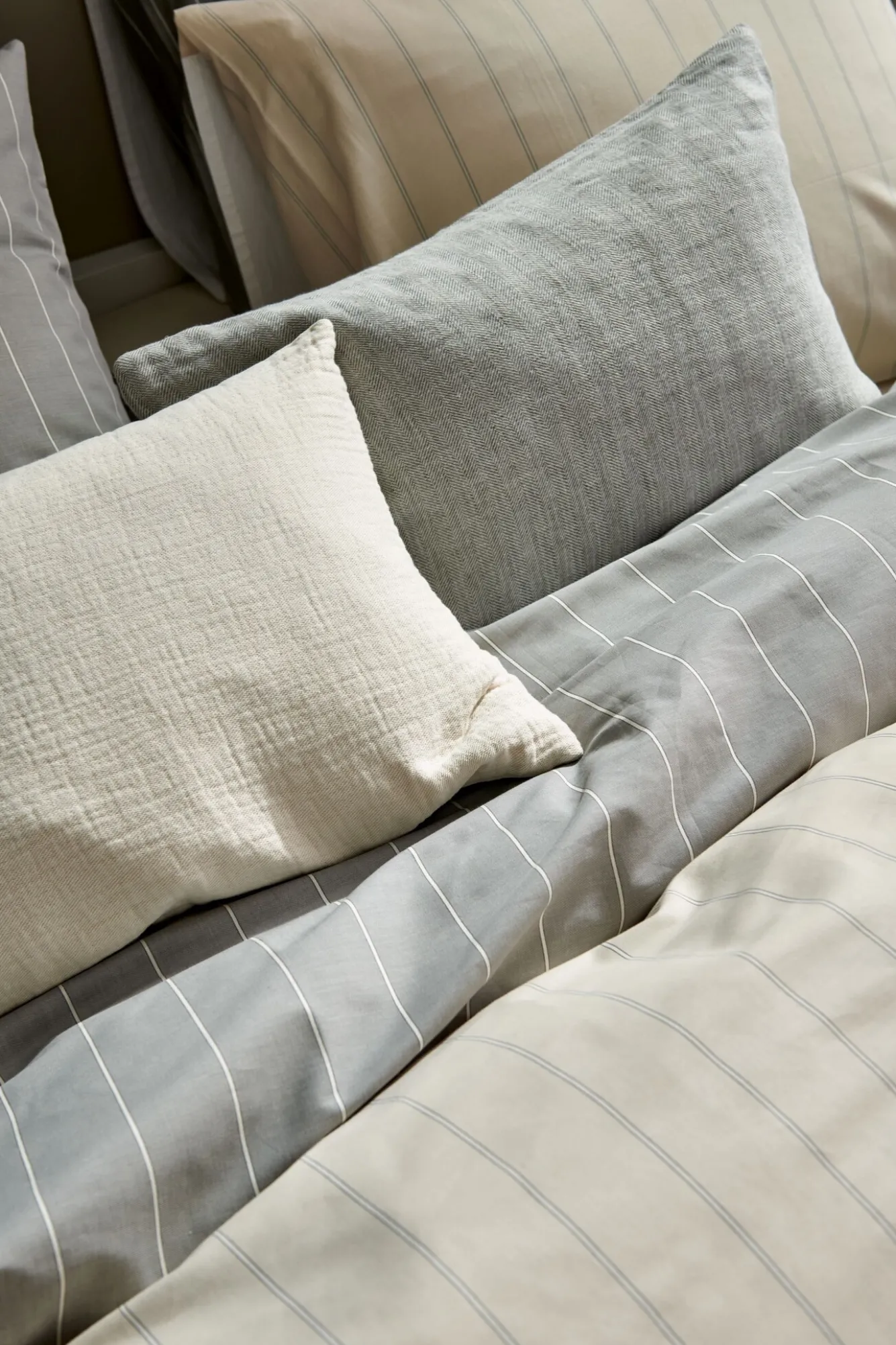 Vandyck Duvet cover HOME Puglia Gray 140x220 cm (percale cotton)