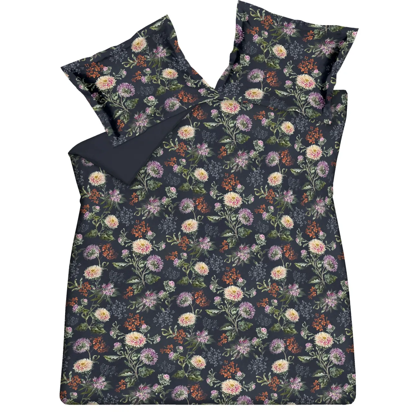 Vandyck Duvet cover HAPPINESS Blue Ink 200x220 cm (satin cotton)