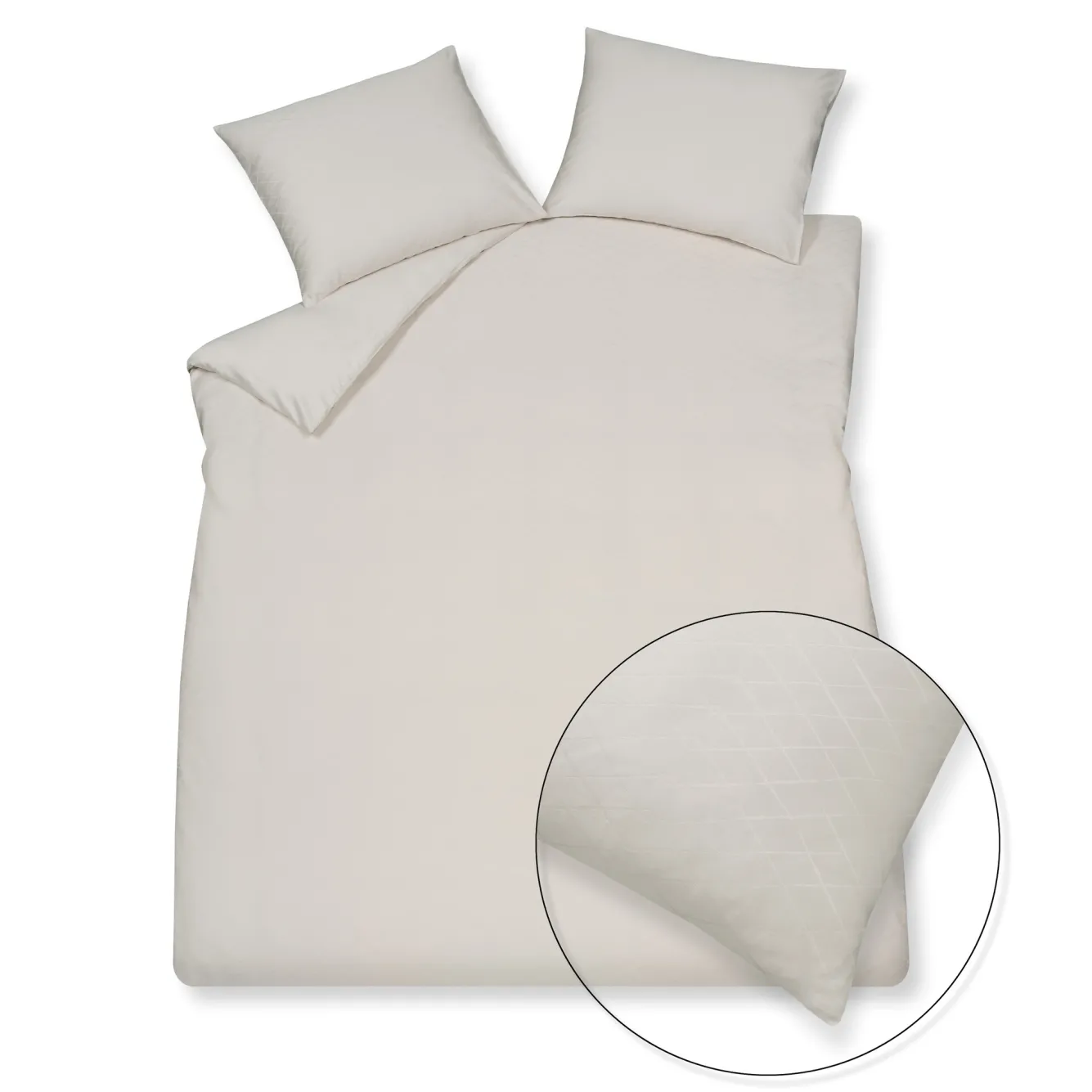 Vandyck Duvet cover PURITY Monaco Cream Tan 200x220 cm (satin cotton)