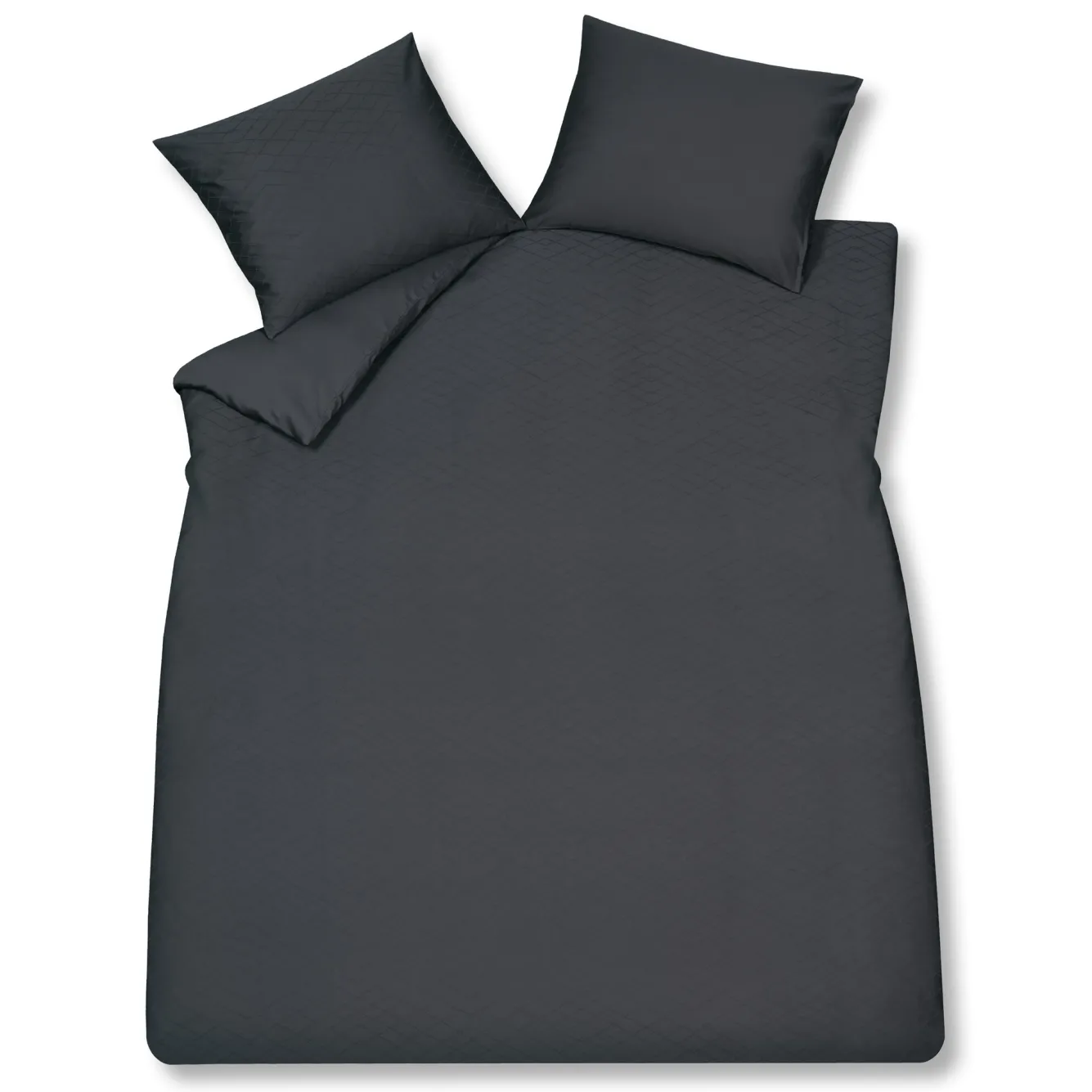 Vandyck Duvet cover PURITY Monaco Off Black 200x220 cm (satin cotton)