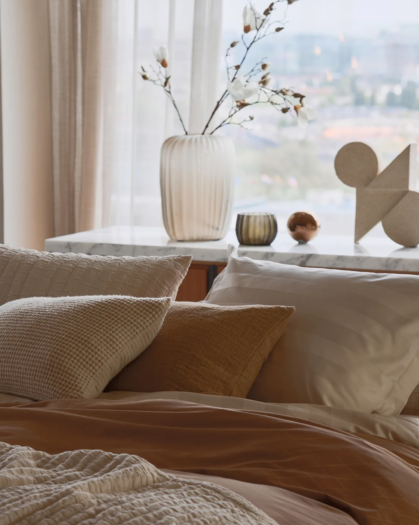 Vandyck Duvet cover PURITY Monaco Caramel 200x220 cm (satin cotton)