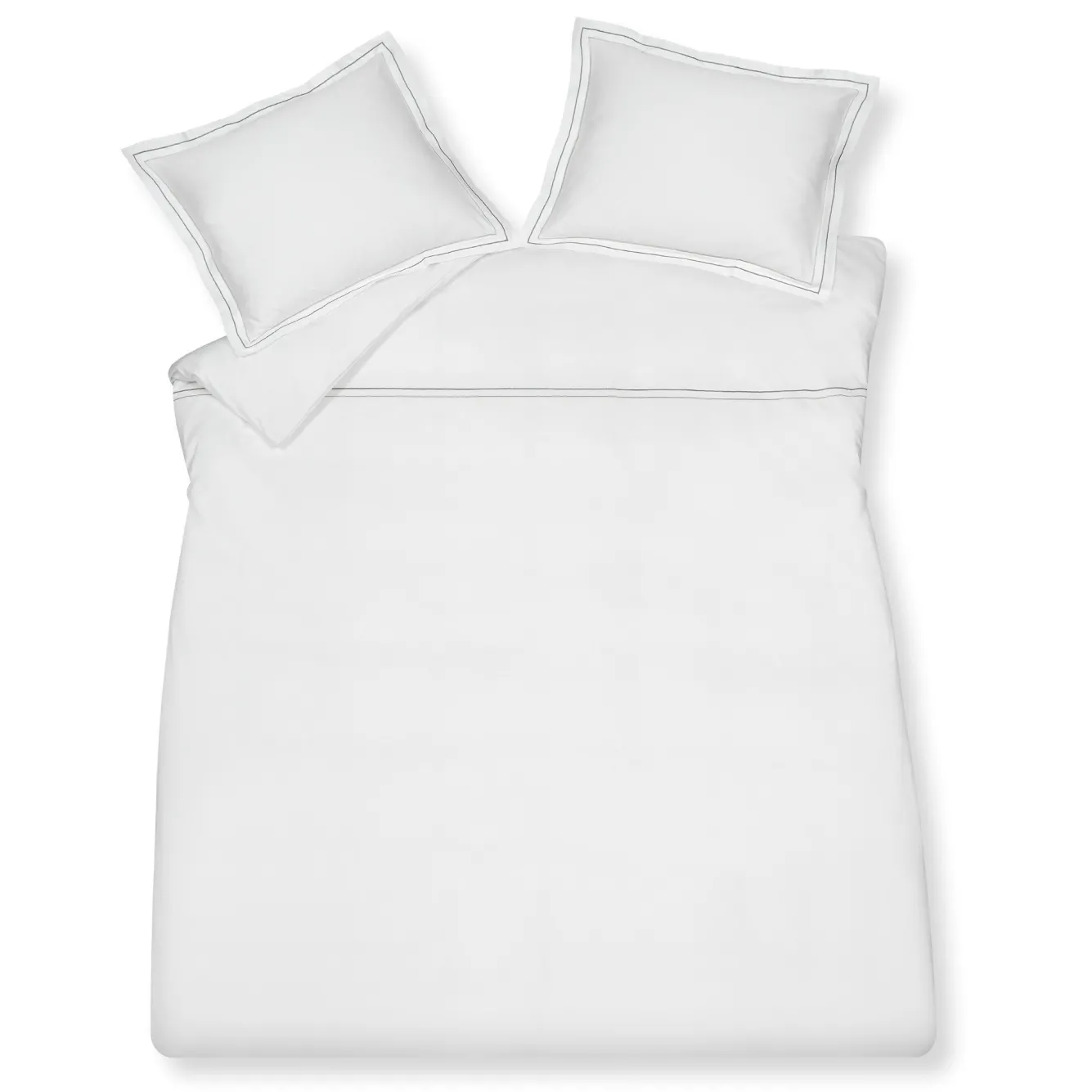 Vandyck Duvet cover PURITY Naples 240x220 cm, color Off Black (satin cotton)