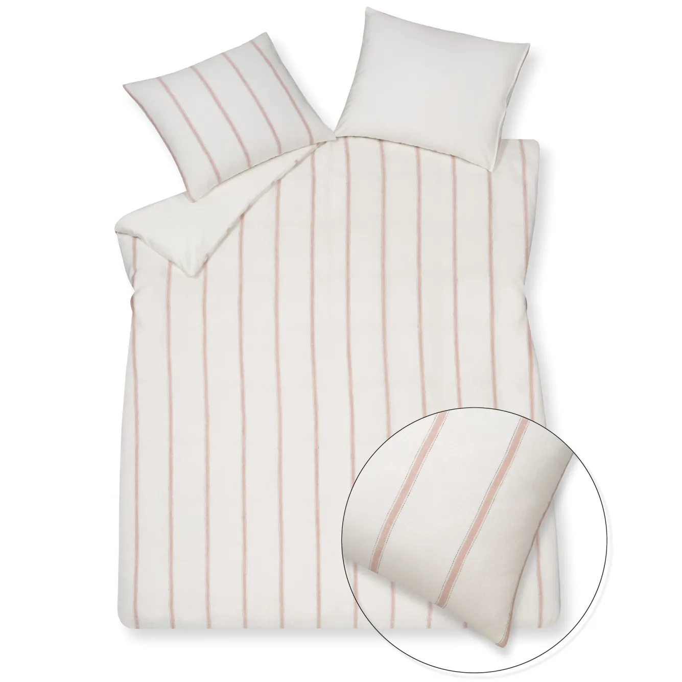 Vandyck Duvet cover PURE 77 Off White 200x220 cm (linen/cotton)