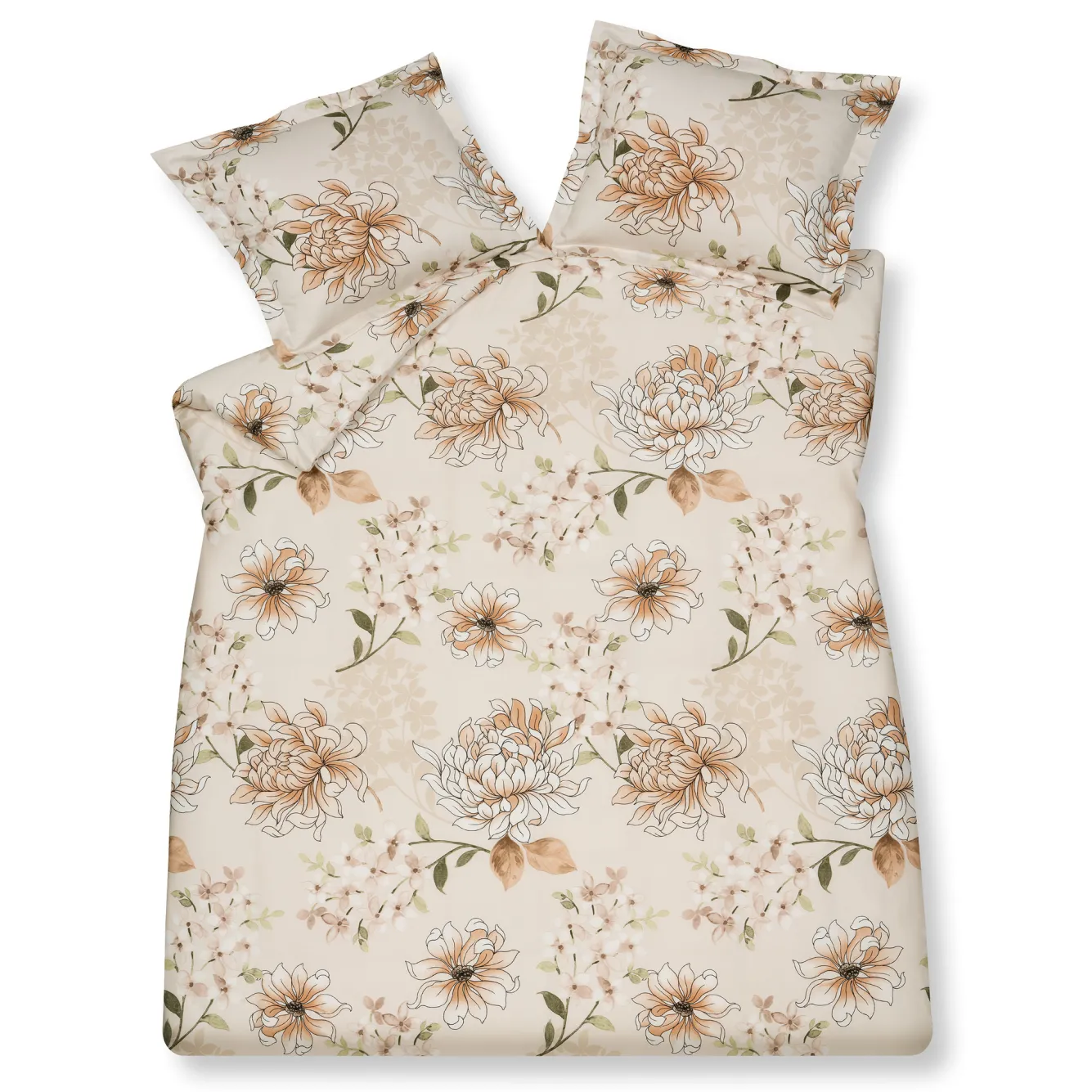 Vandyck Duvet cover CHEERFUL Cream Tan 200x220 cm (satin) SABR22105