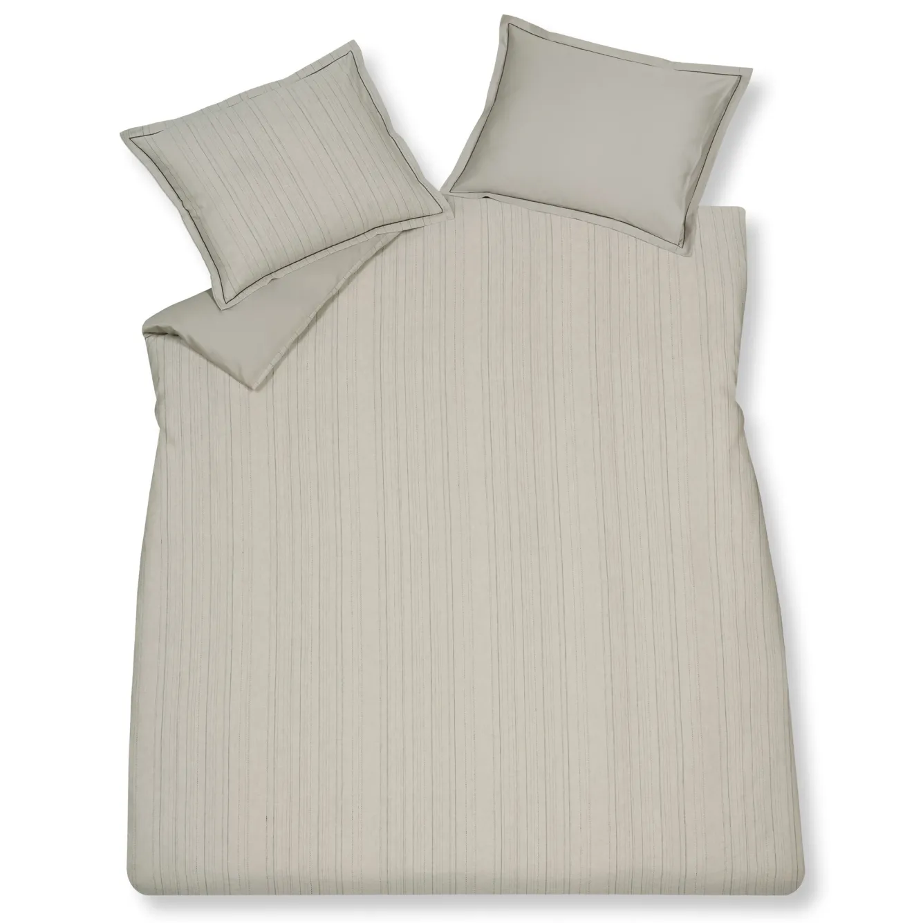 Vandyck Duvet cover PURE 72 Cool gray 140x220 cm (linen/cotton)