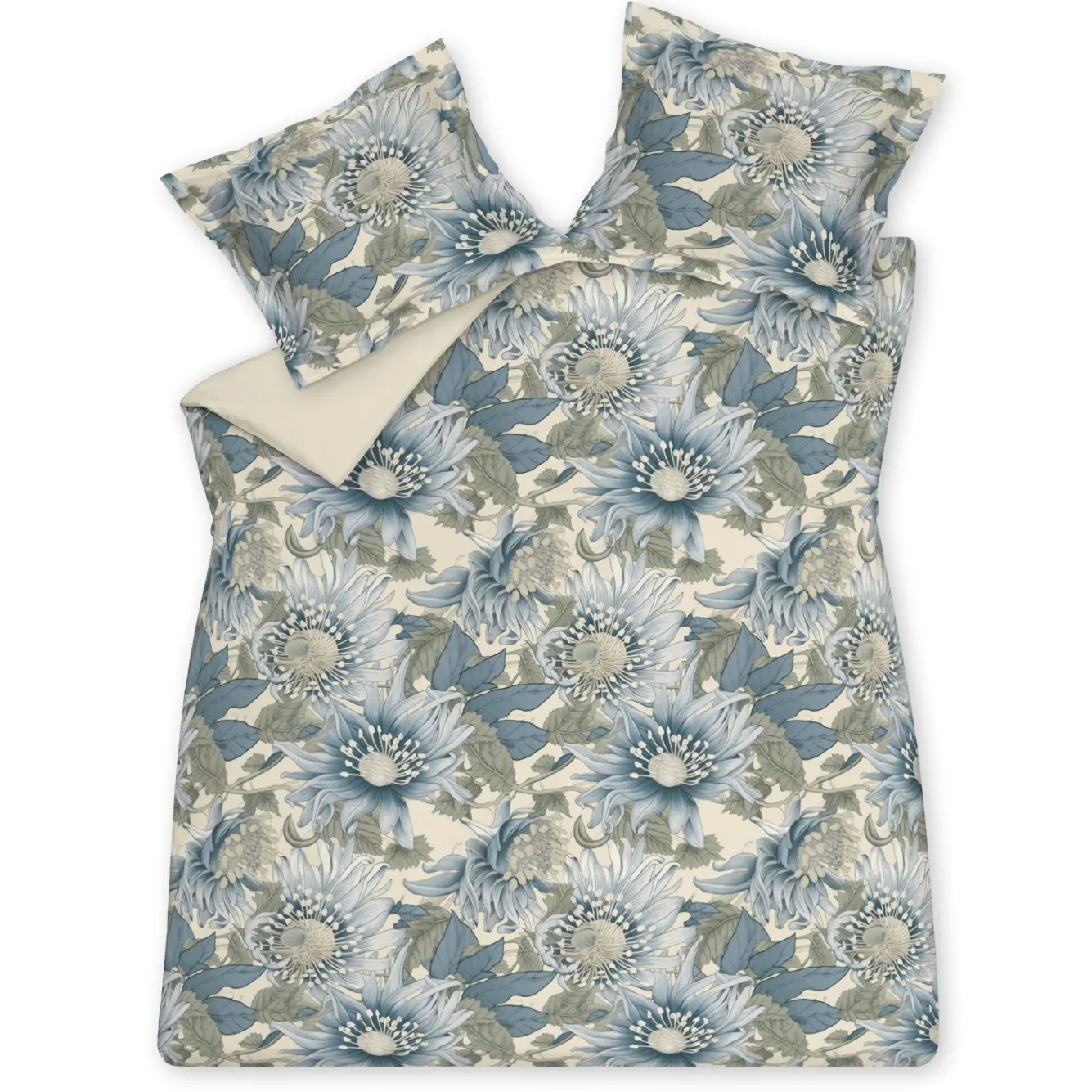 Vandyck Duvet cover BLUE WANDER Pearl Blue 200x220 cm (satin cotton)