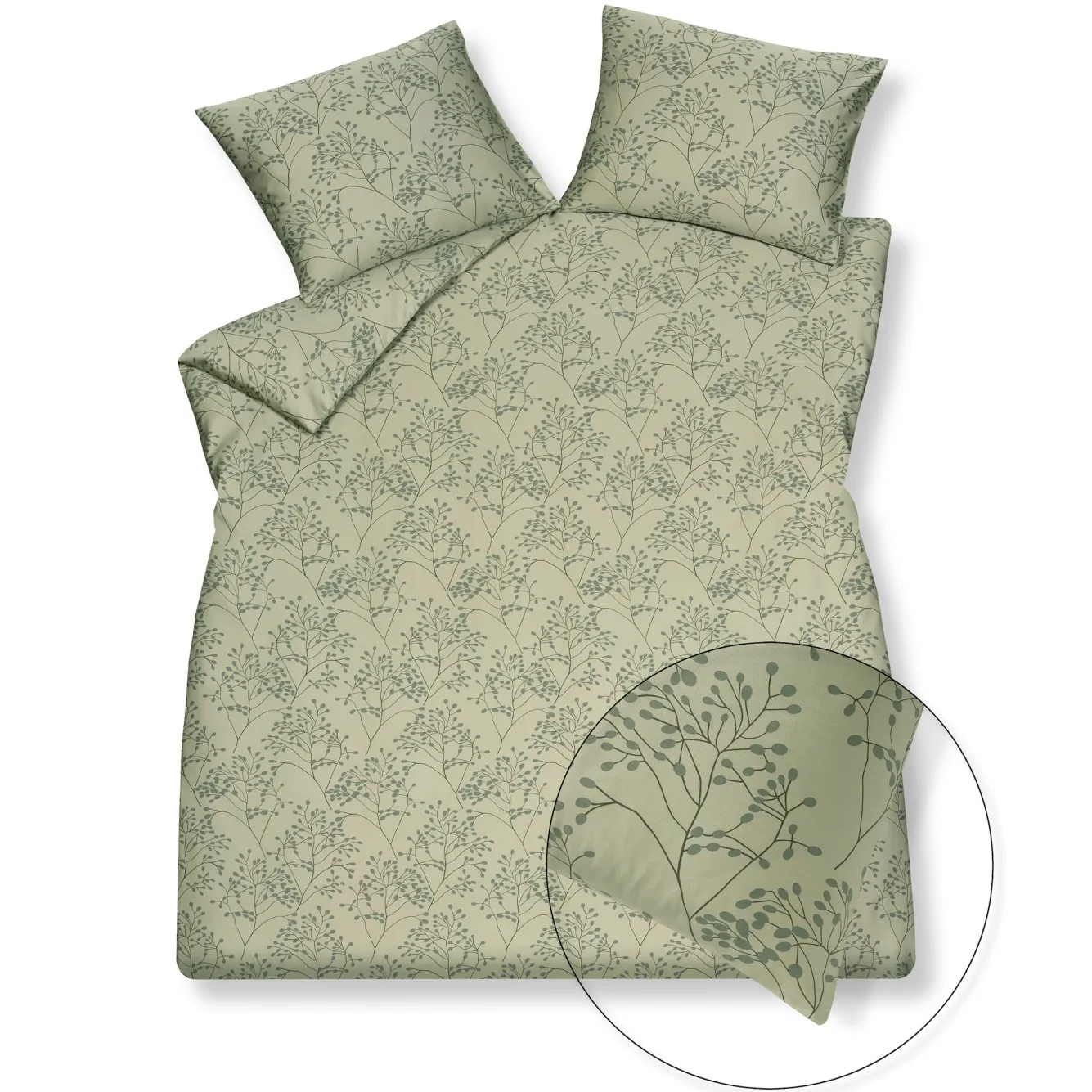 Vandyck Duvet cover PURE 51 Light Olive 200x220 cm (satin cotton) PRSA20251