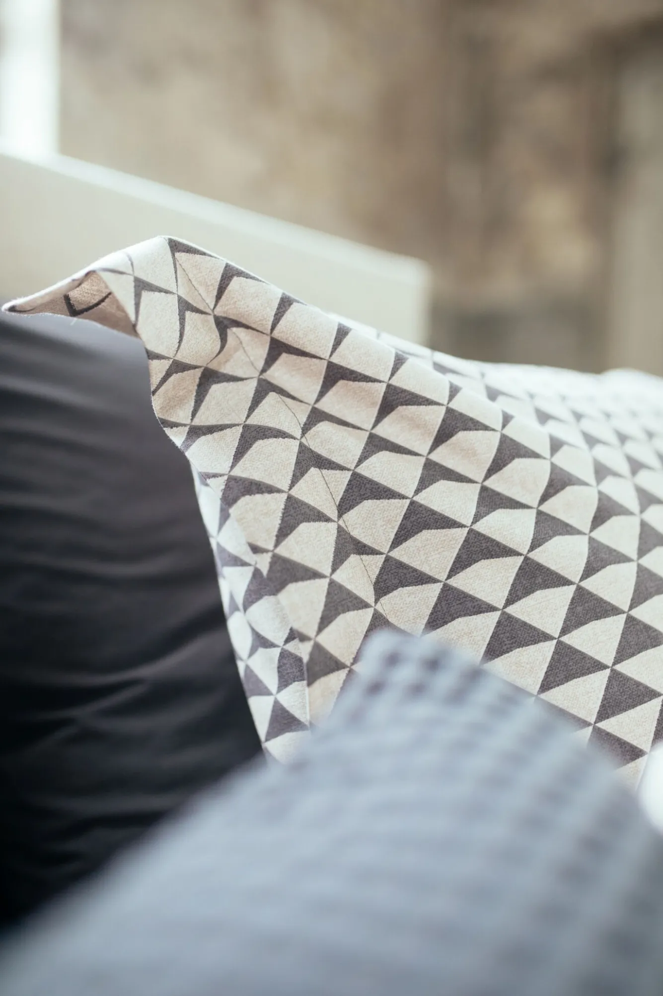 Vandyck Duvet cover DIAMONDS Off Black 200x220 cm