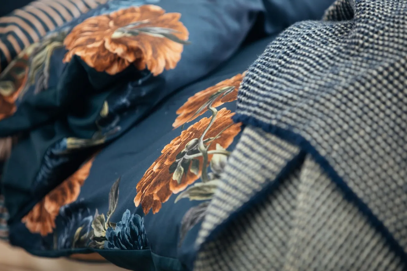 Vandyck Duvet cover MIDNIGHT HOUR Blue Ink 200x220 cm (satin cotton)