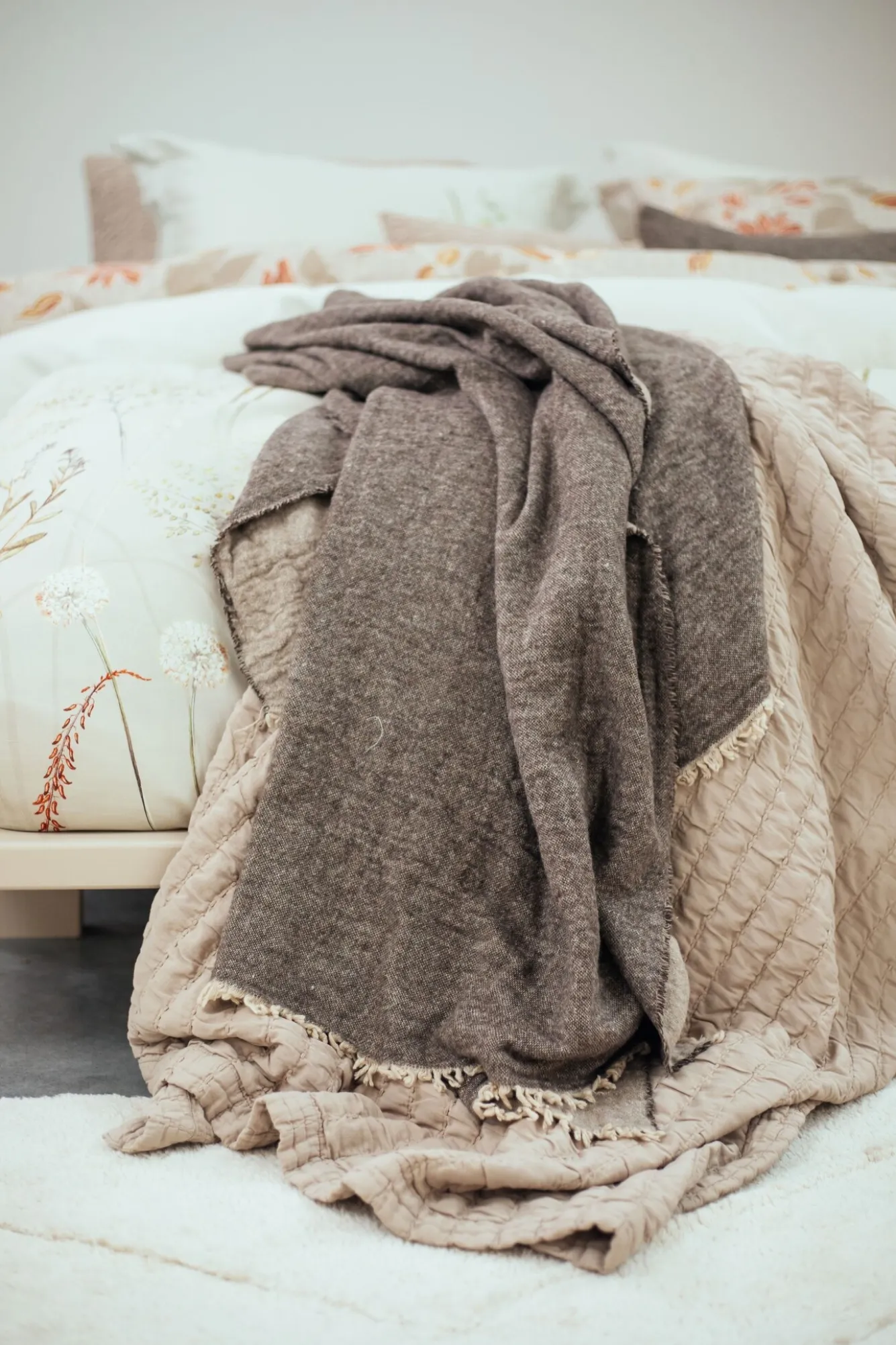 Vandyck Duvet cover MORNING DEW linen 240x220 cm (satin cotton)