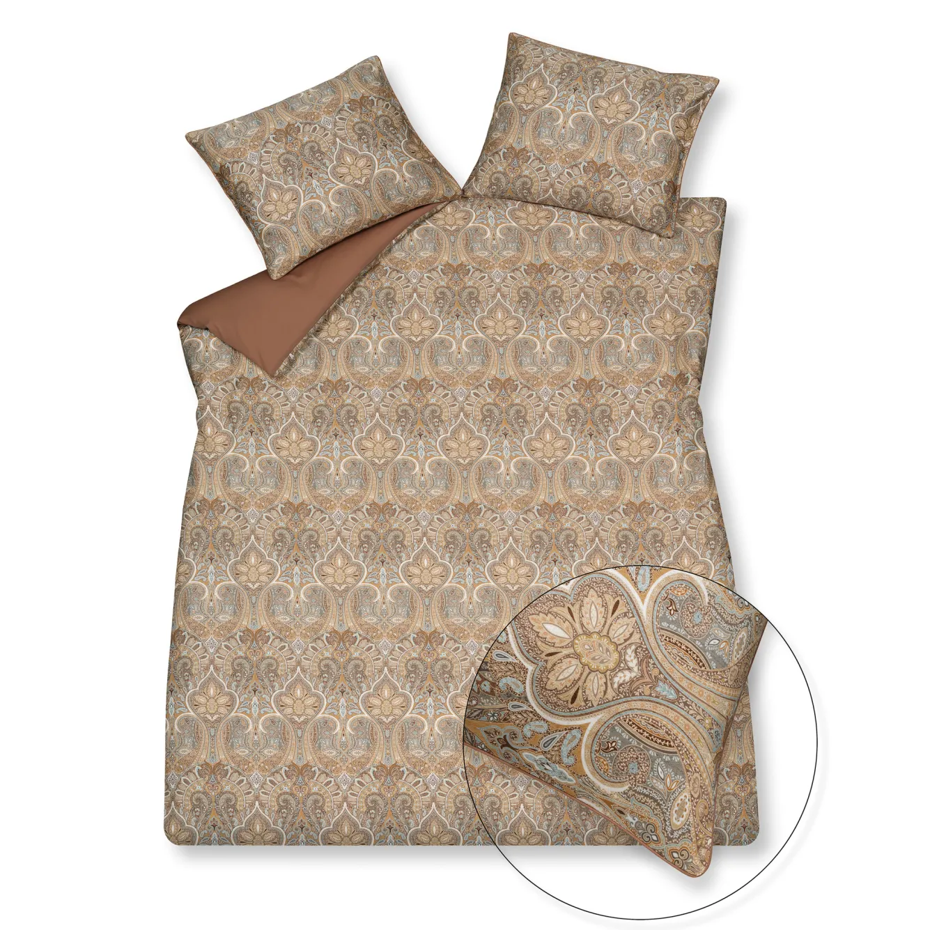 Vandyck Duvet cover HOME 96 Toffee 140x220 cm (HCSR22296)