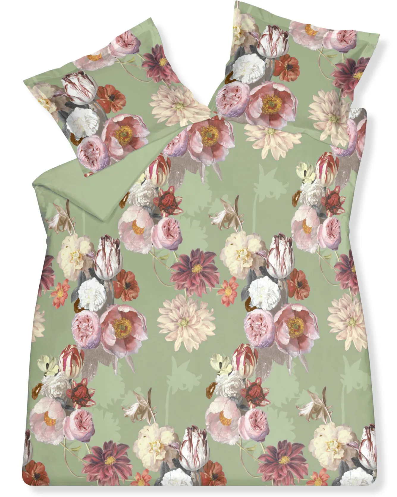 Vandyck Duvet cover FIONA Light Olive 200x220 cm (cotton) CLME20101