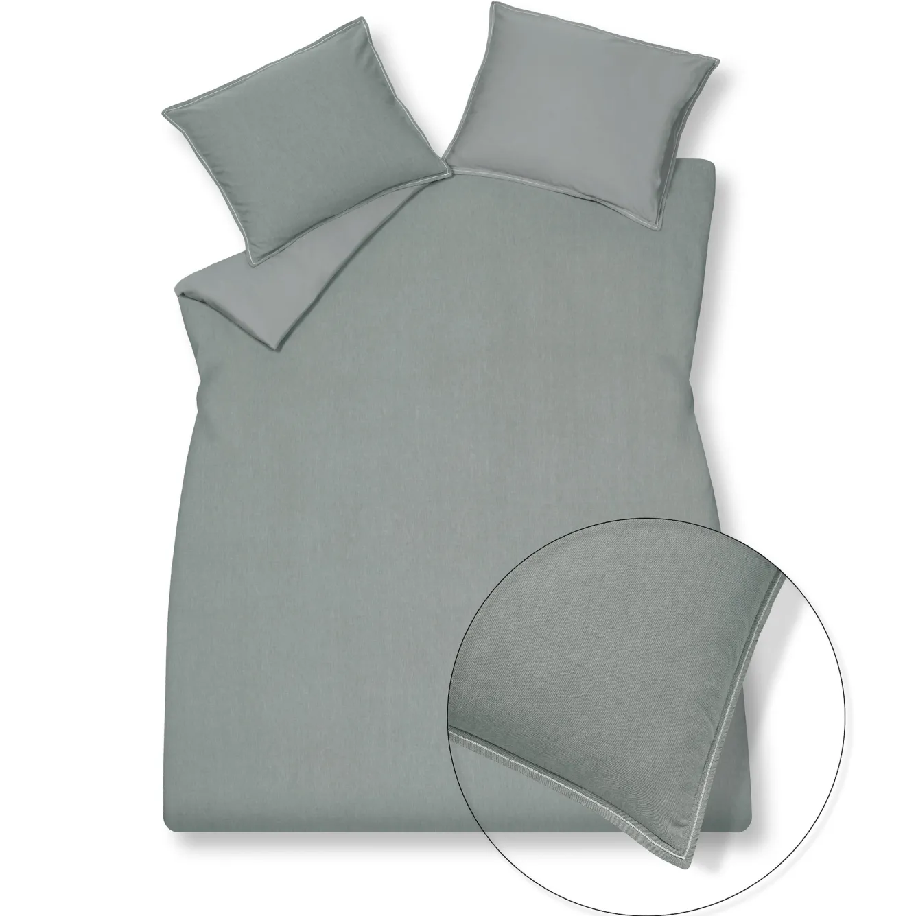 Vandyck Duvet cover PURE 47 Steelgrey 240x220 cm (chambray cotton) PRSA20247