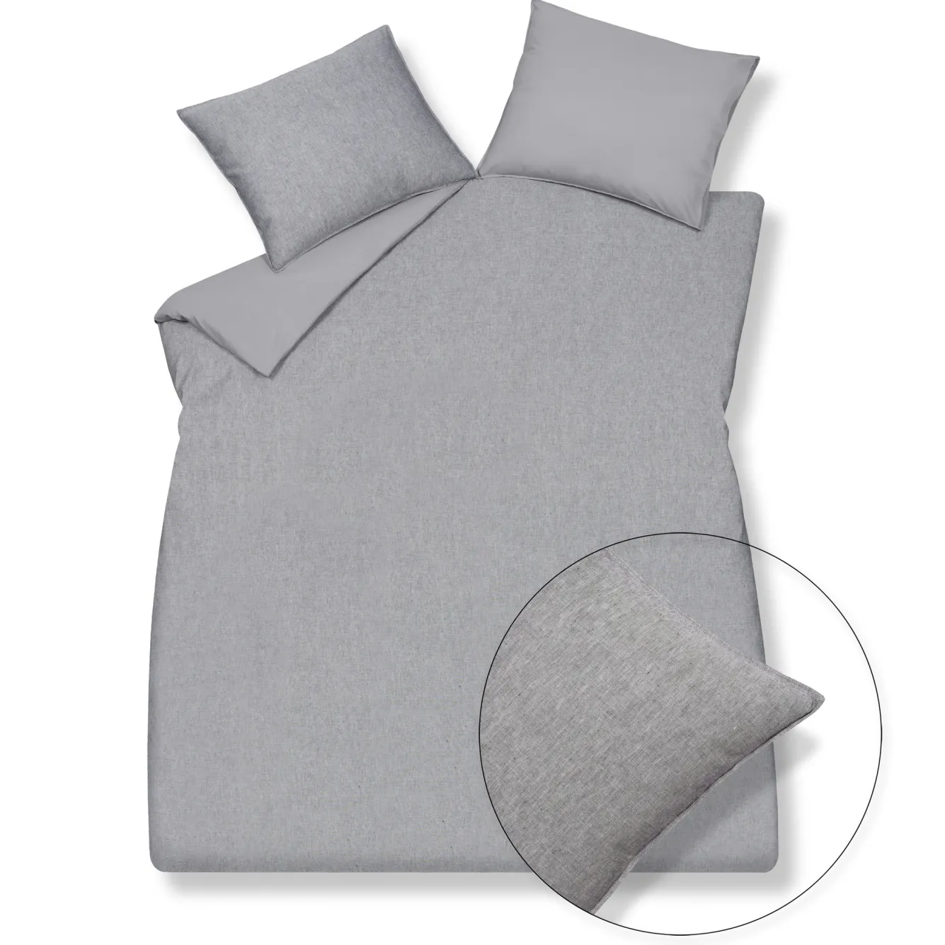 Vandyck Duvet cover PURE 29 Gray 200x220 cm (linen / cotton) PRSA19129