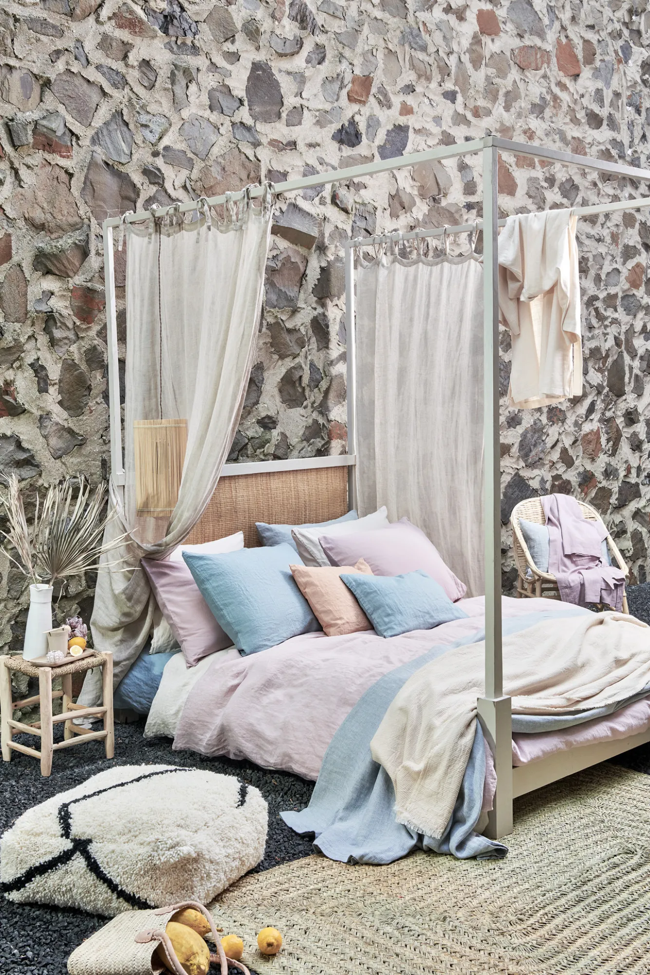 Vandyck Duvet cover PURE 07 Viola 200x220 cm (linen / satin cotton) PRSA17207