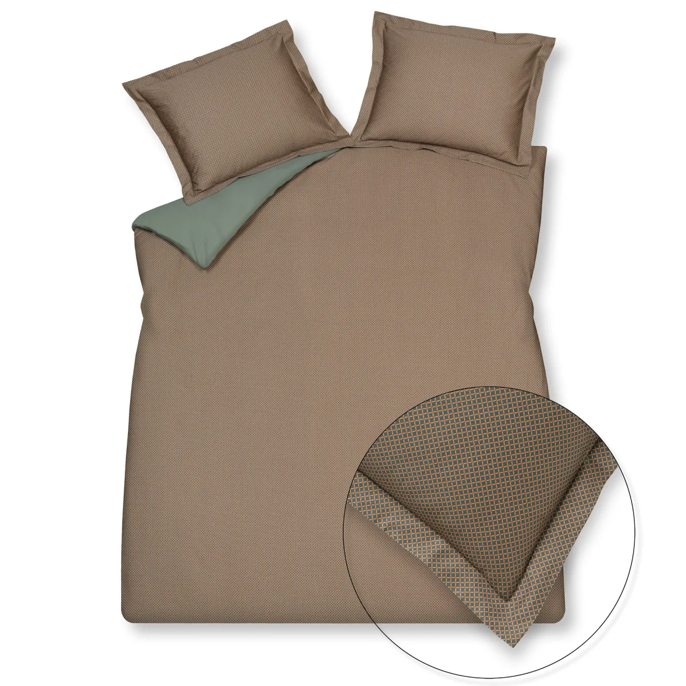 Vandyck Duvet cover SPARKLES Sage Green 200x220 cm (satin) SASA22207