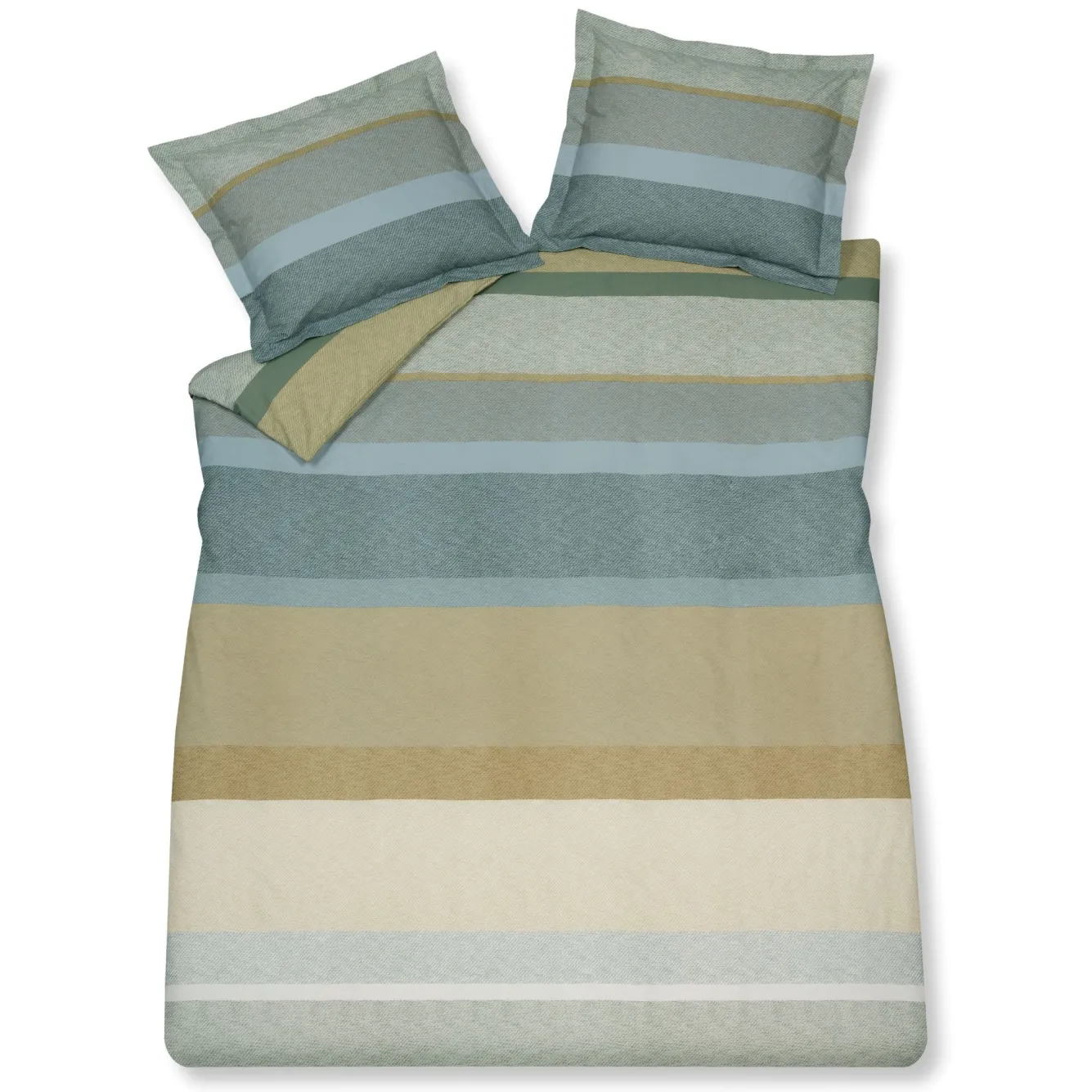 Vandyck Duvet cover GREEN SHOOT smoke green 240x220 cm (cotton)