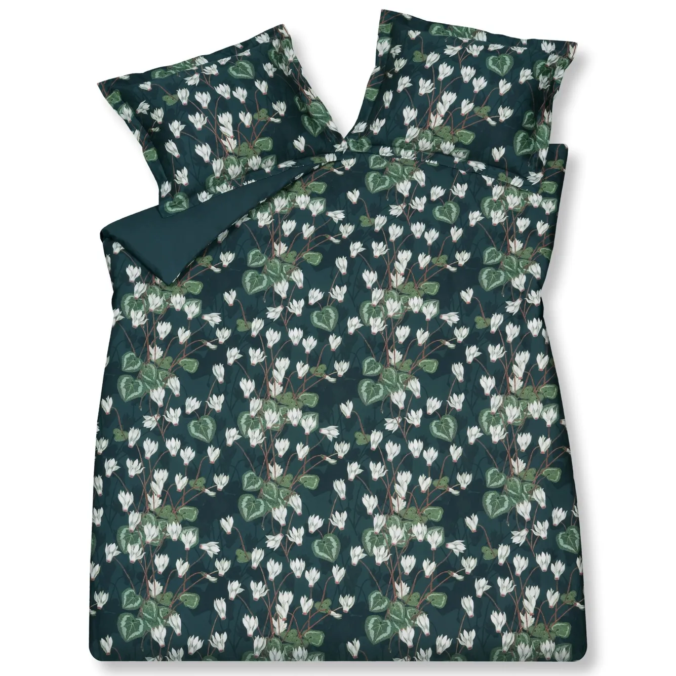 Vandyck Duvet cover GREEN FEVER Blue Ink 140x220 cm (satin cotton)