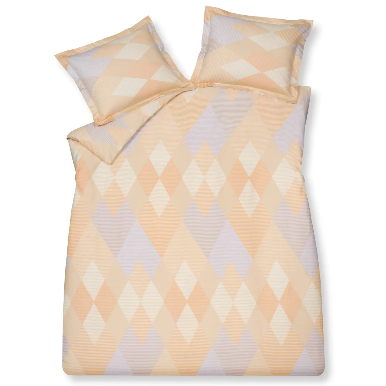 Vandyck Duvet cover GLAZE Apricot Blush 240x220 cm (satin cotton)