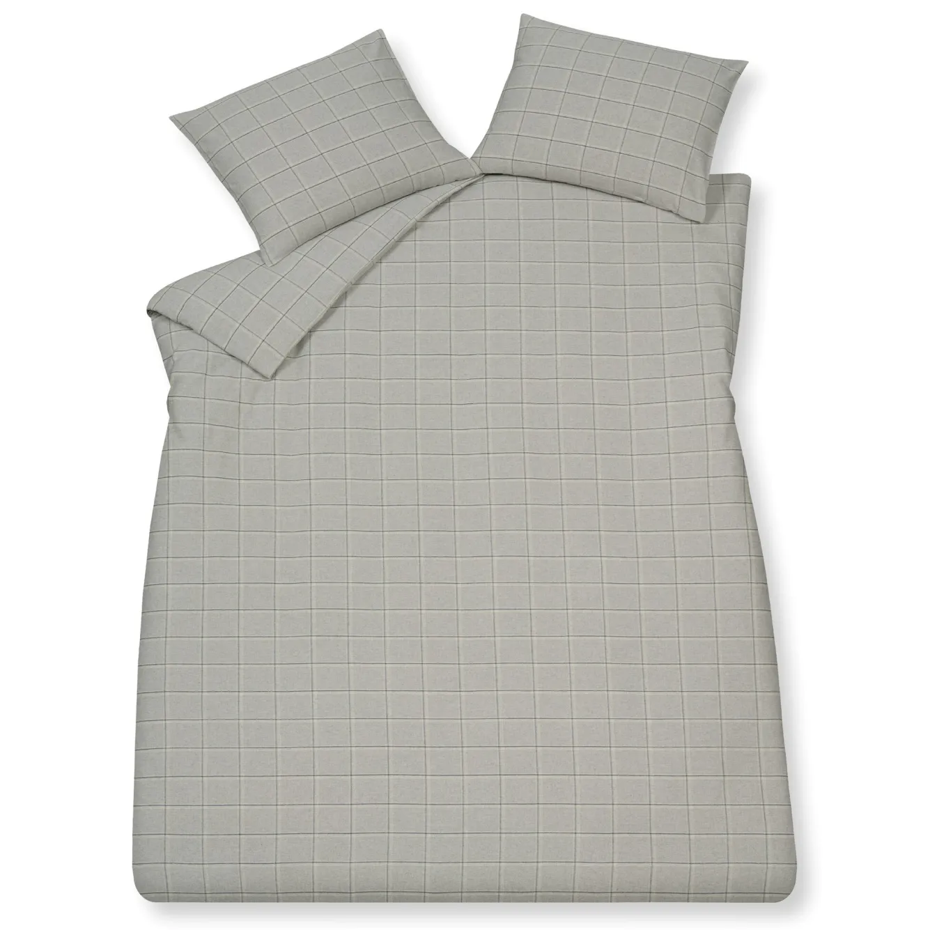 Vandyck Duvet cover MALMO Coolgrey 240x220 cm (flannel)