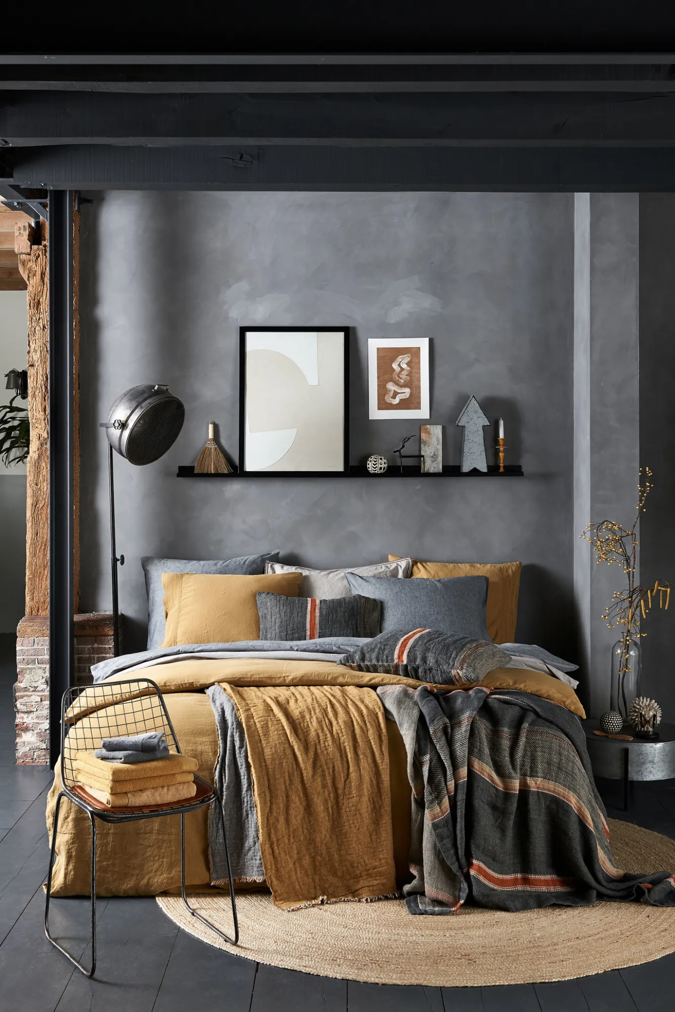 Vandyck Duvet cover PURE 07 Cool Gray 240x220 cm (linen / satin cotton) PRSA17207