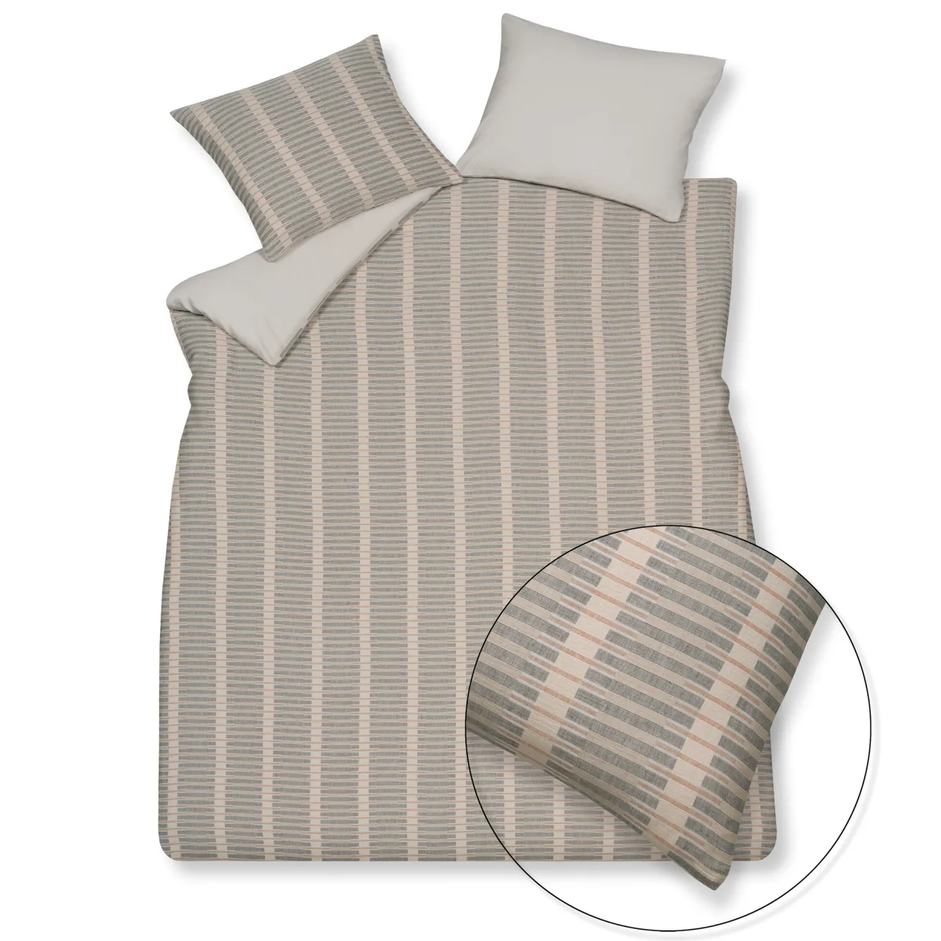 Vandyck Duvet cover PURE 73 stone 200x220 cm