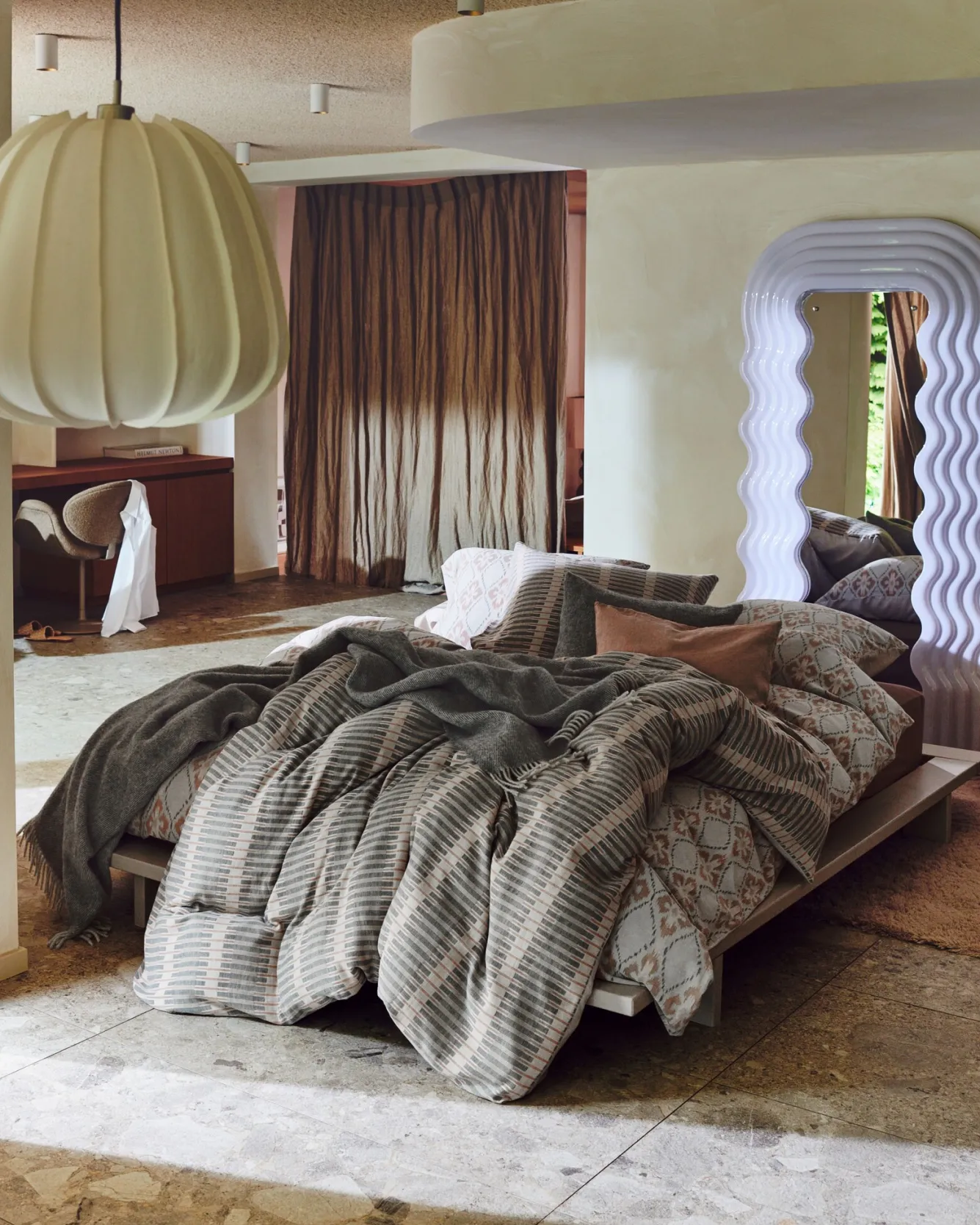 Vandyck Duvet cover PURE 73 stone 200x220 cm