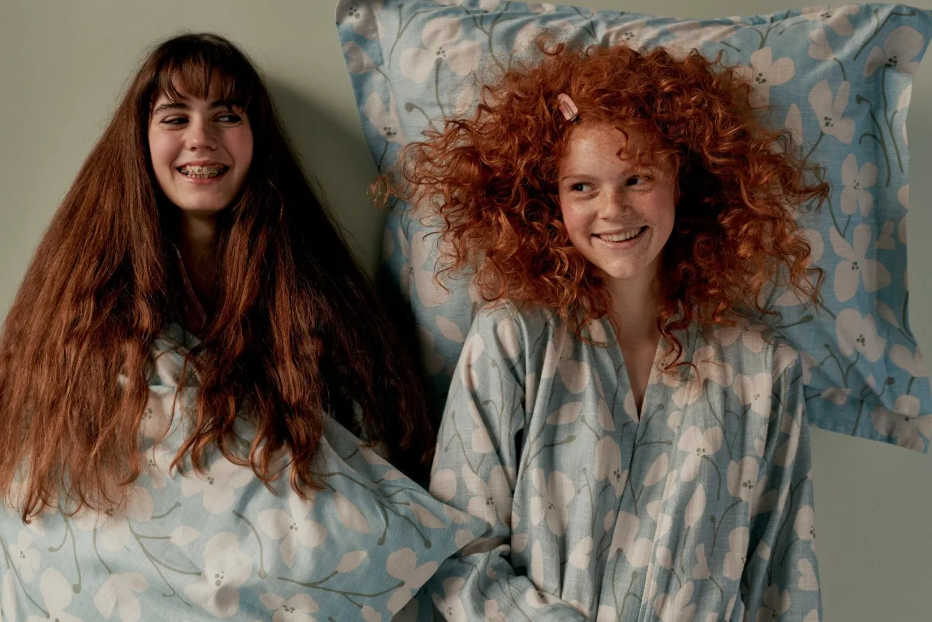 Vandyck Duvet cover BLUE SKY Pearl Blue 140x220 cm (satin cotton)