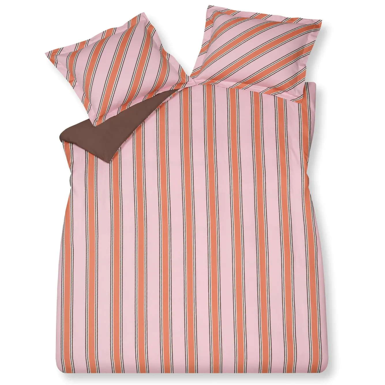 Vandyck Duvet cover PREPPY STRIPE Pink 140x220 cm (satin cotton)
