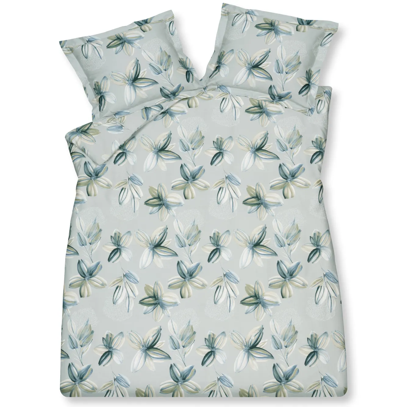 Vandyck Duvet cover FLOWER PARTY Pearl Blue 200x220 cm (SABB22216)