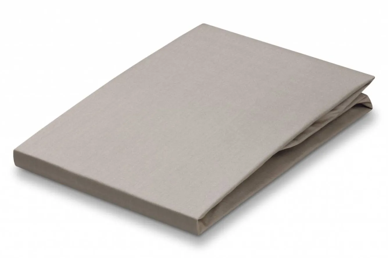Vandyck Fitted sheet Stone-169, warm gray (percale cotton) CCF101