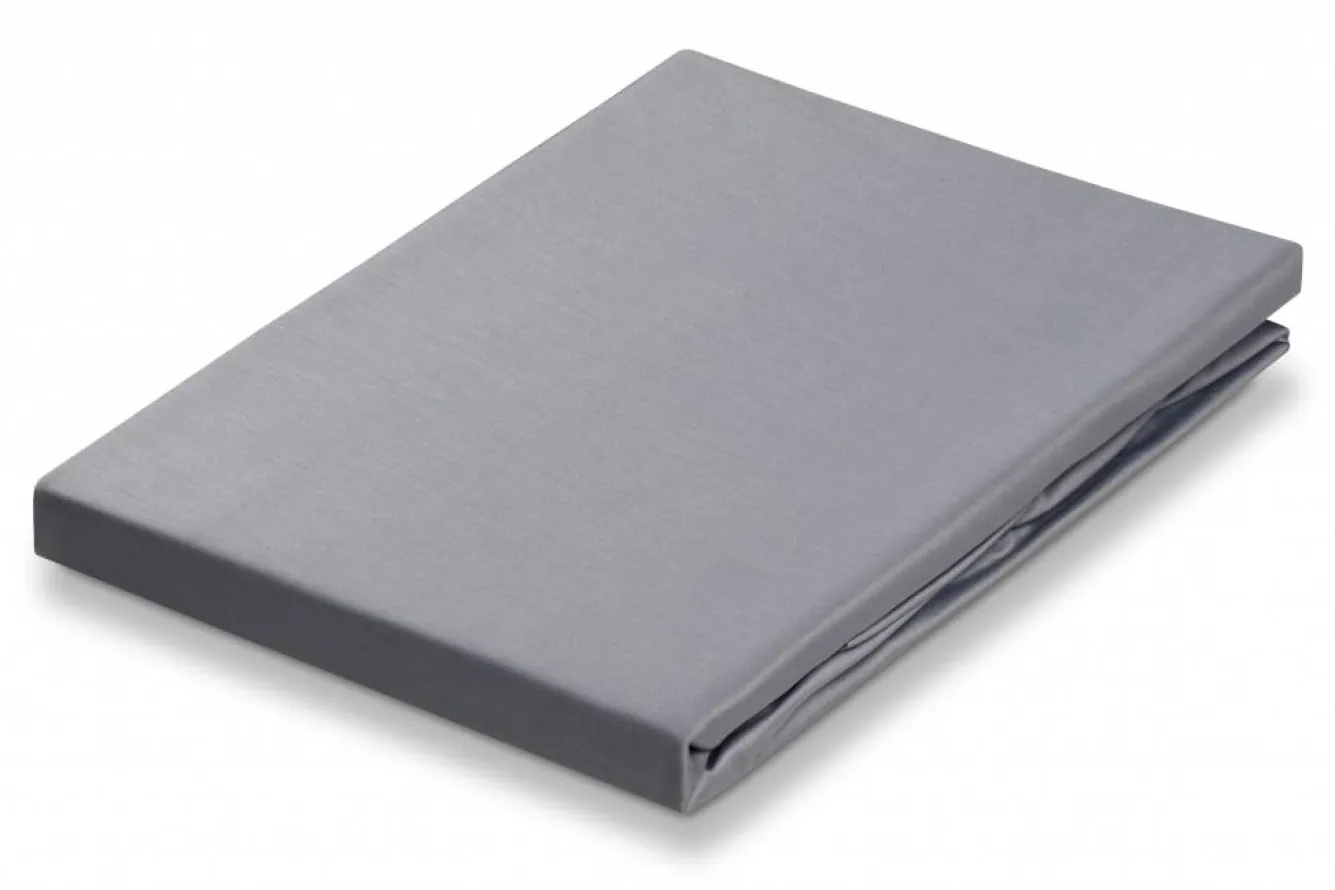 Vandyck Fitted Sheet Steel Gray-426, gray (satin cotton) CCF301ME