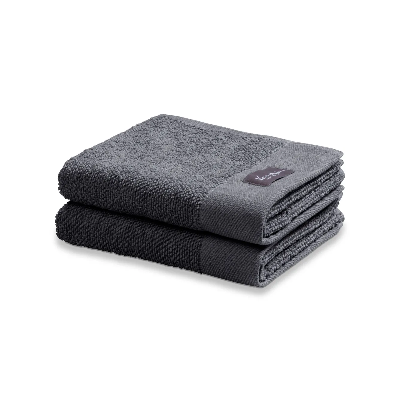 Vandyck Guest towel HOME collection Uni Off Black (BAKC13202) set/6 pieces