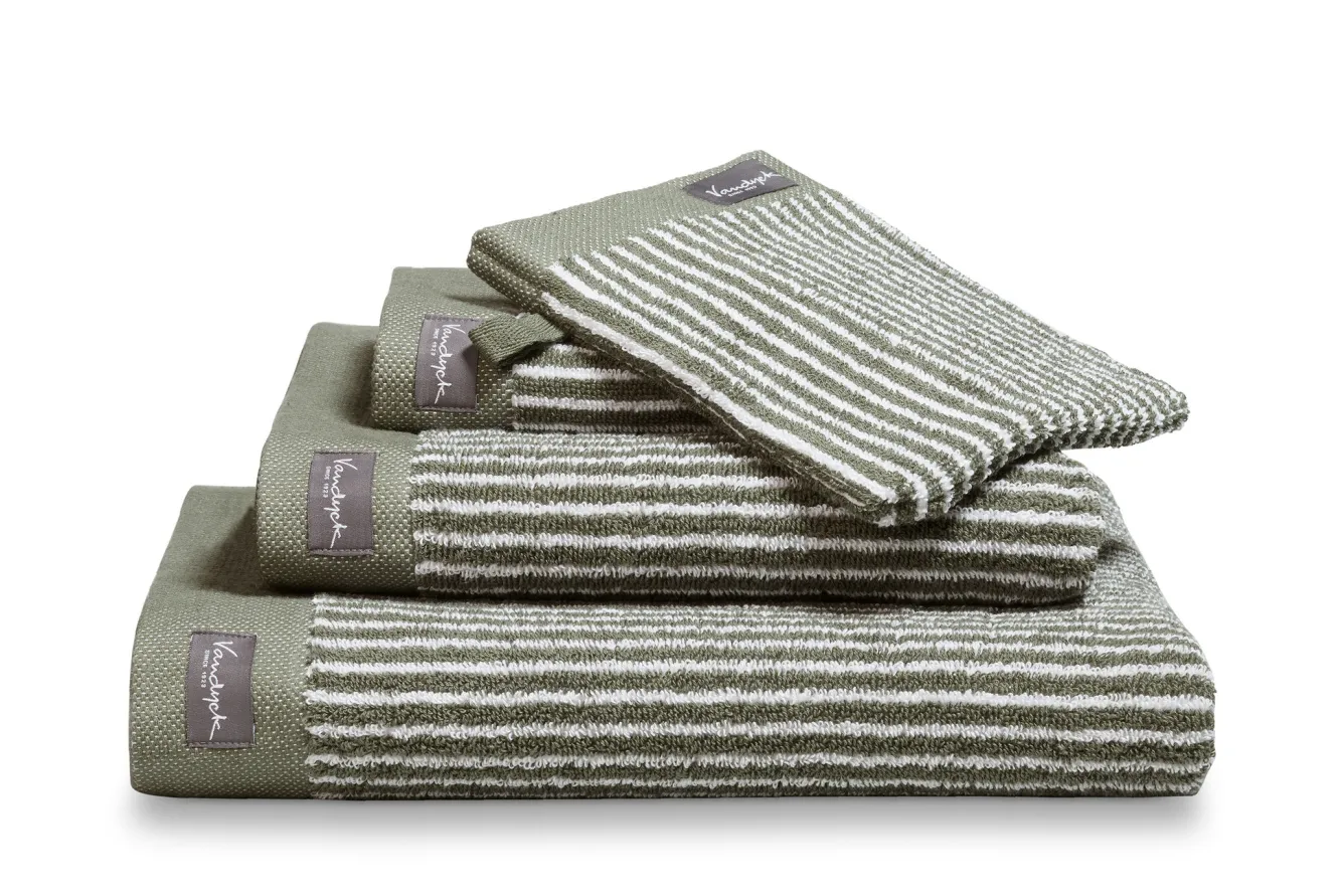 Vandyck Guest towel HOME Petit Ligne Olive (BAKC15101) set/6 pieces